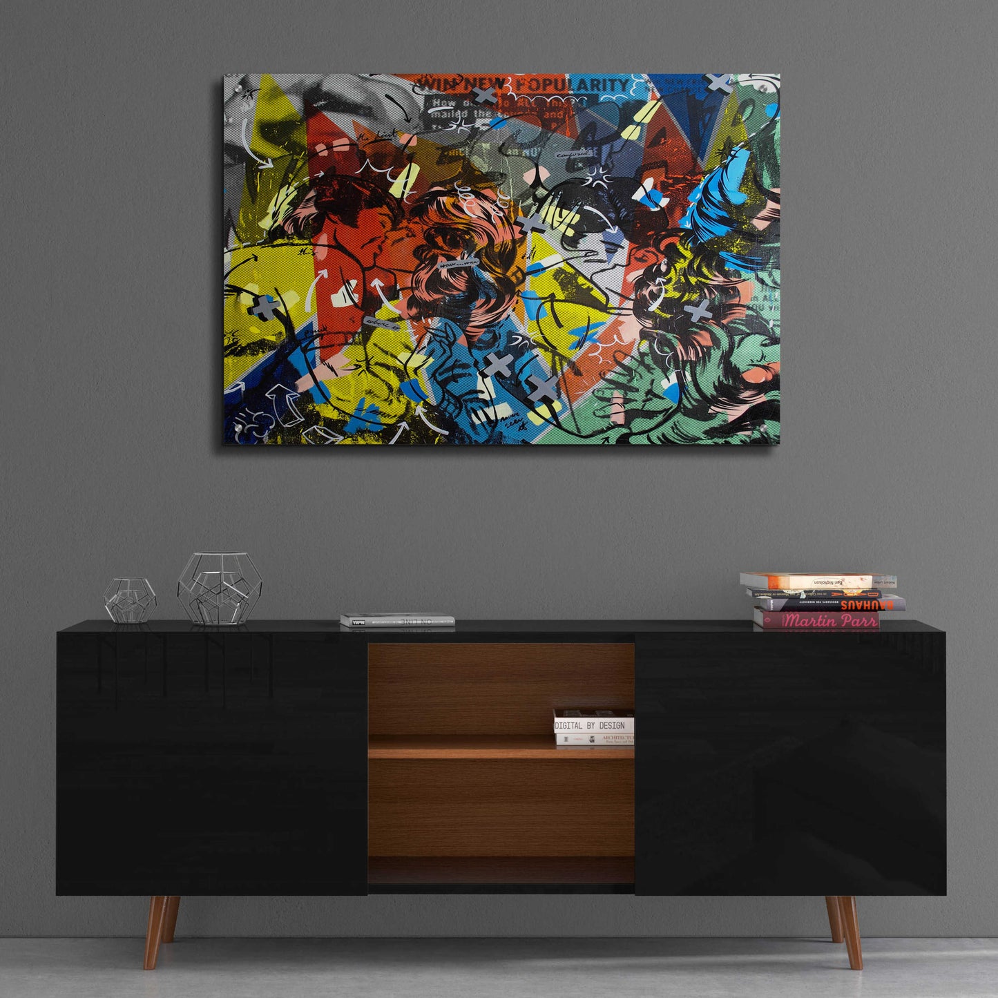 Epic Art 'Popularity Everyone is Doing It' by Dan Monteavaro, Acrylic Glass Wall Art,36x24