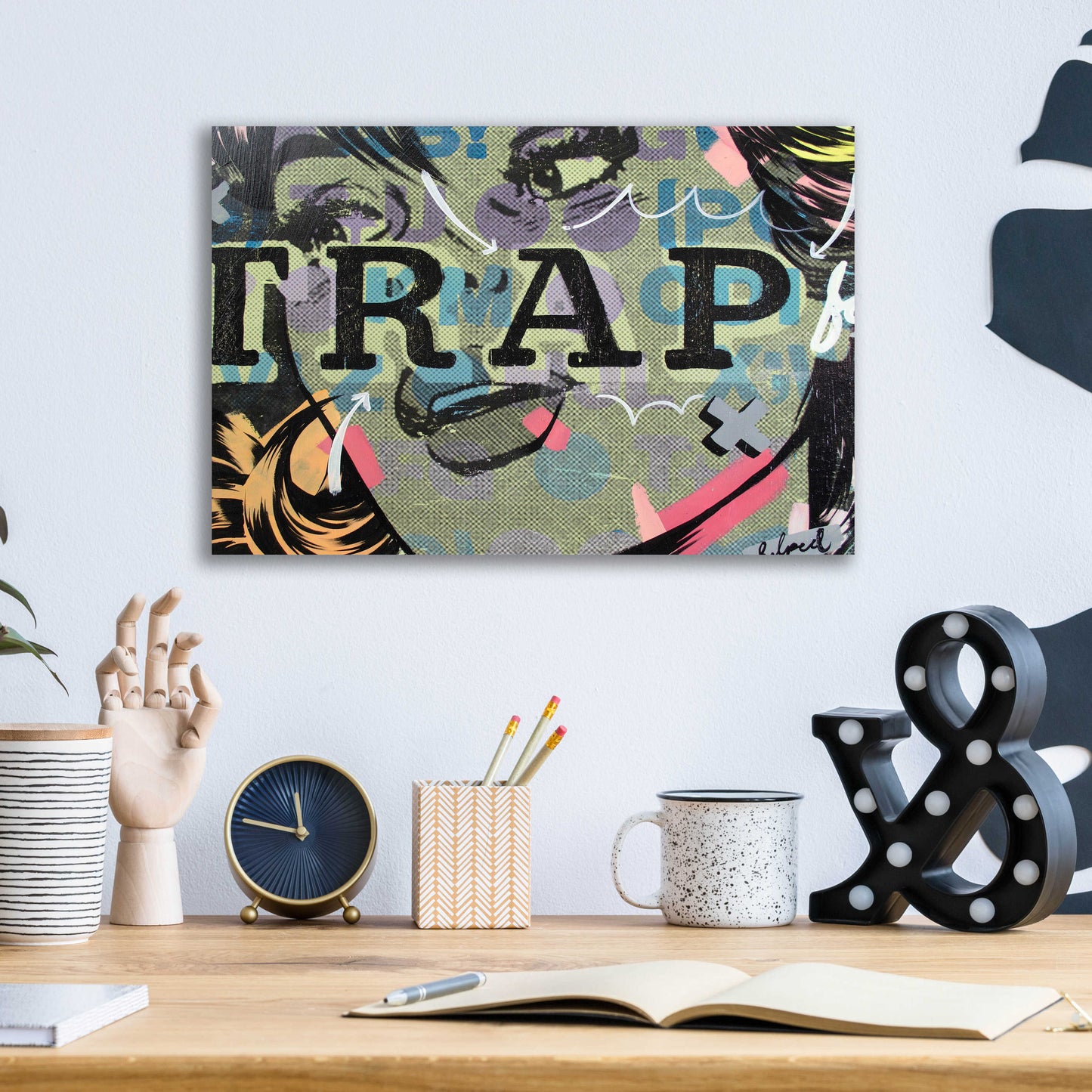 Epic Art 'Trap' by Dan Monteavaro, Acrylic Glass Wall Art,16x12