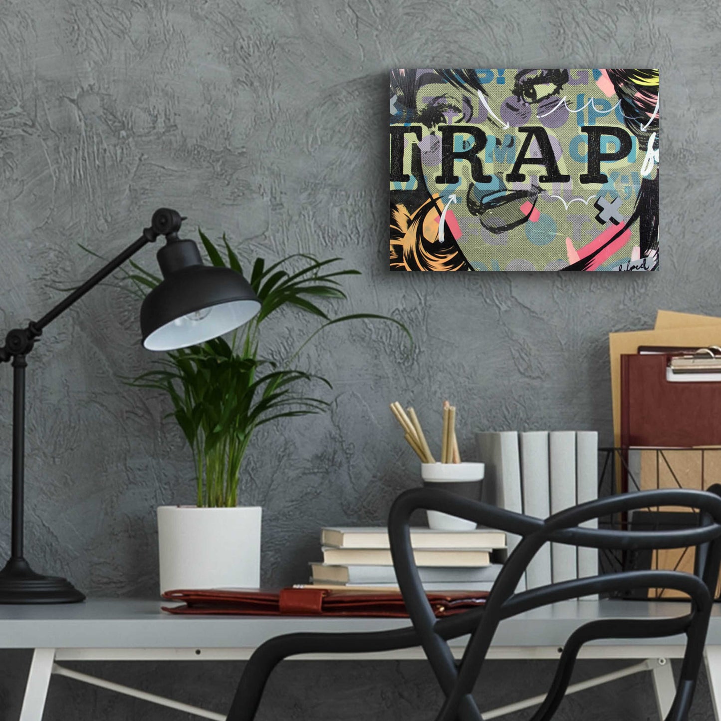 Epic Art 'Trap' by Dan Monteavaro, Acrylic Glass Wall Art,16x12