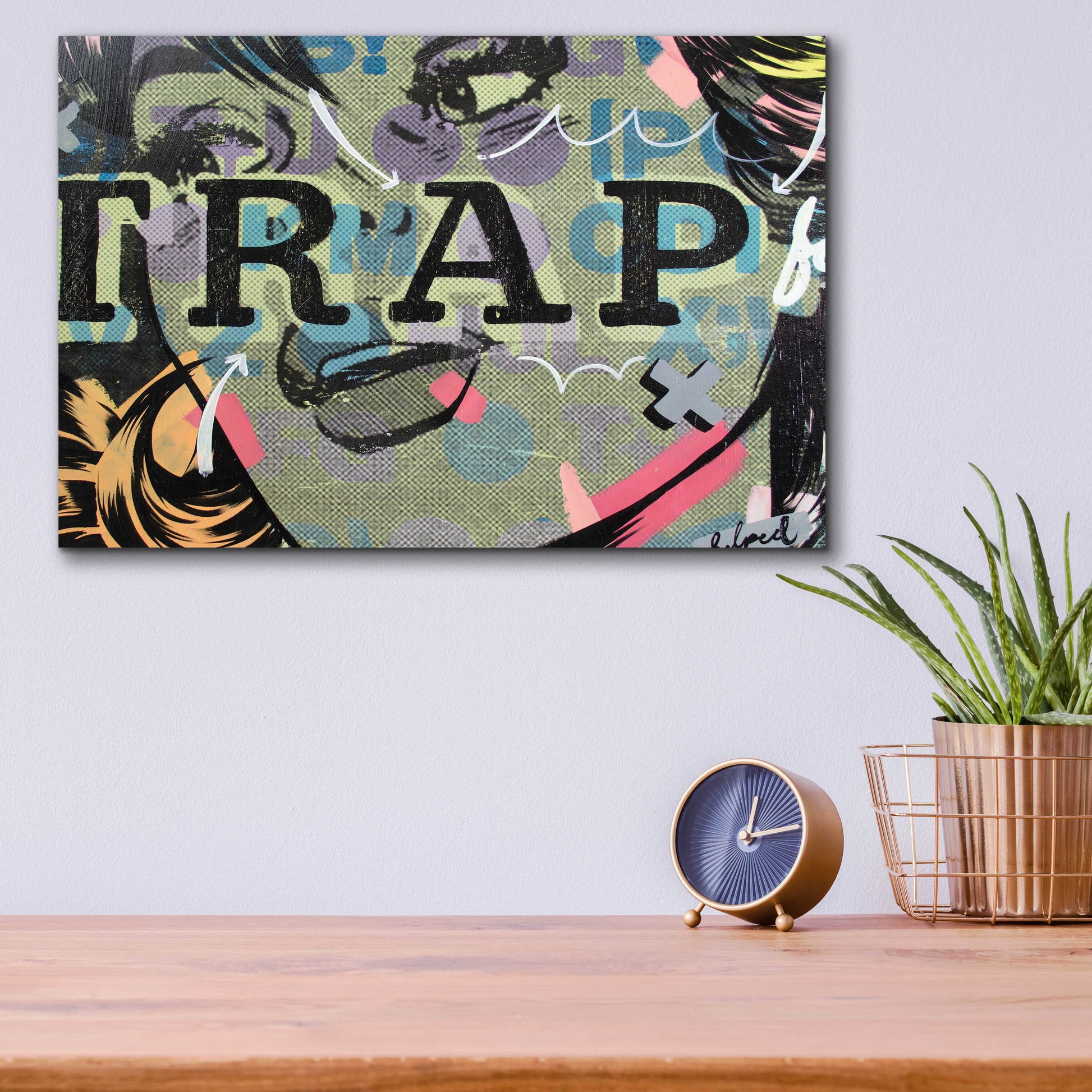 Epic Art 'Trap' by Dan Monteavaro, Acrylic Glass Wall Art,16x12