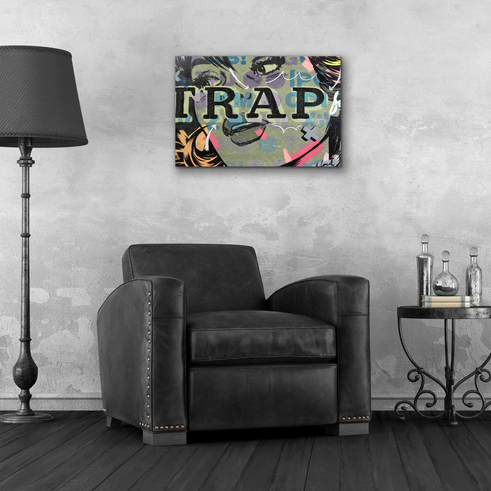 Epic Art 'Trap' by Dan Monteavaro, Acrylic Glass Wall Art,24x16