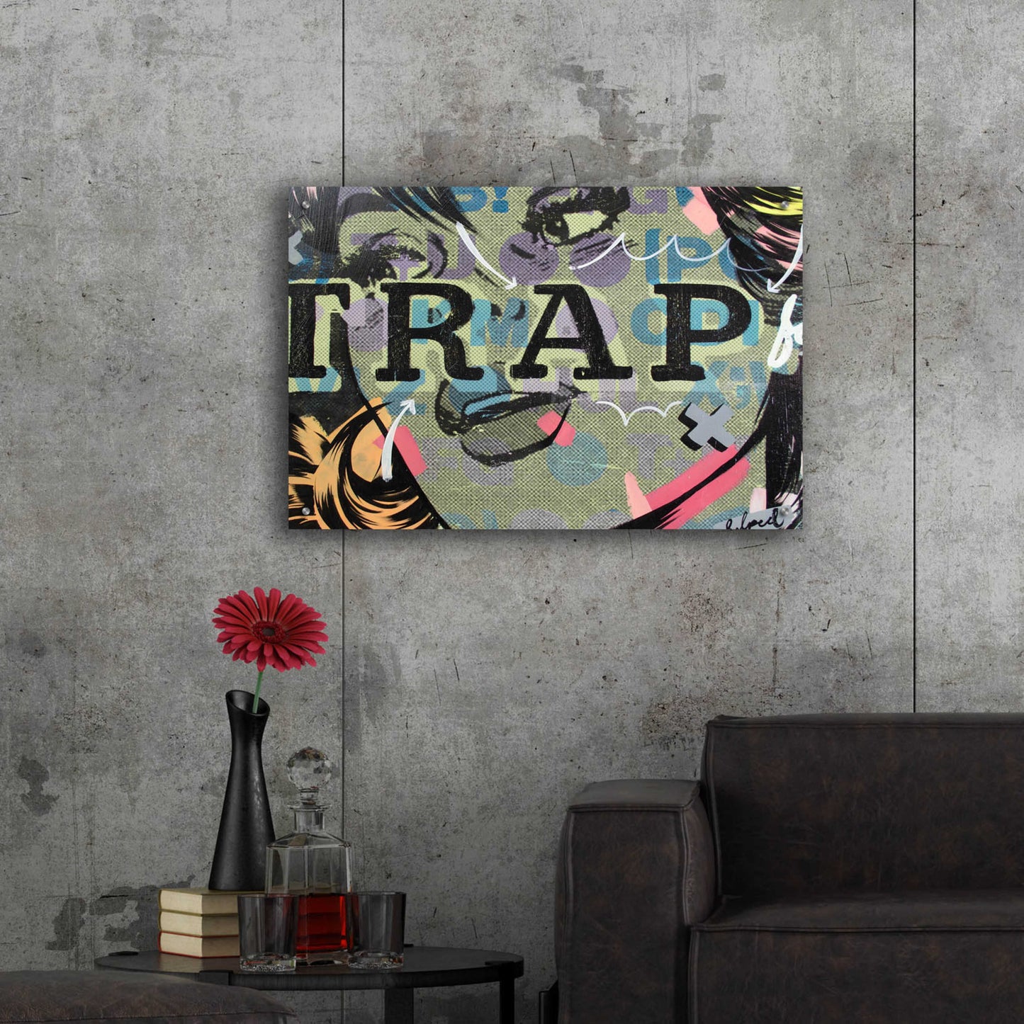 Epic Art 'Trap' by Dan Monteavaro, Acrylic Glass Wall Art,36x24