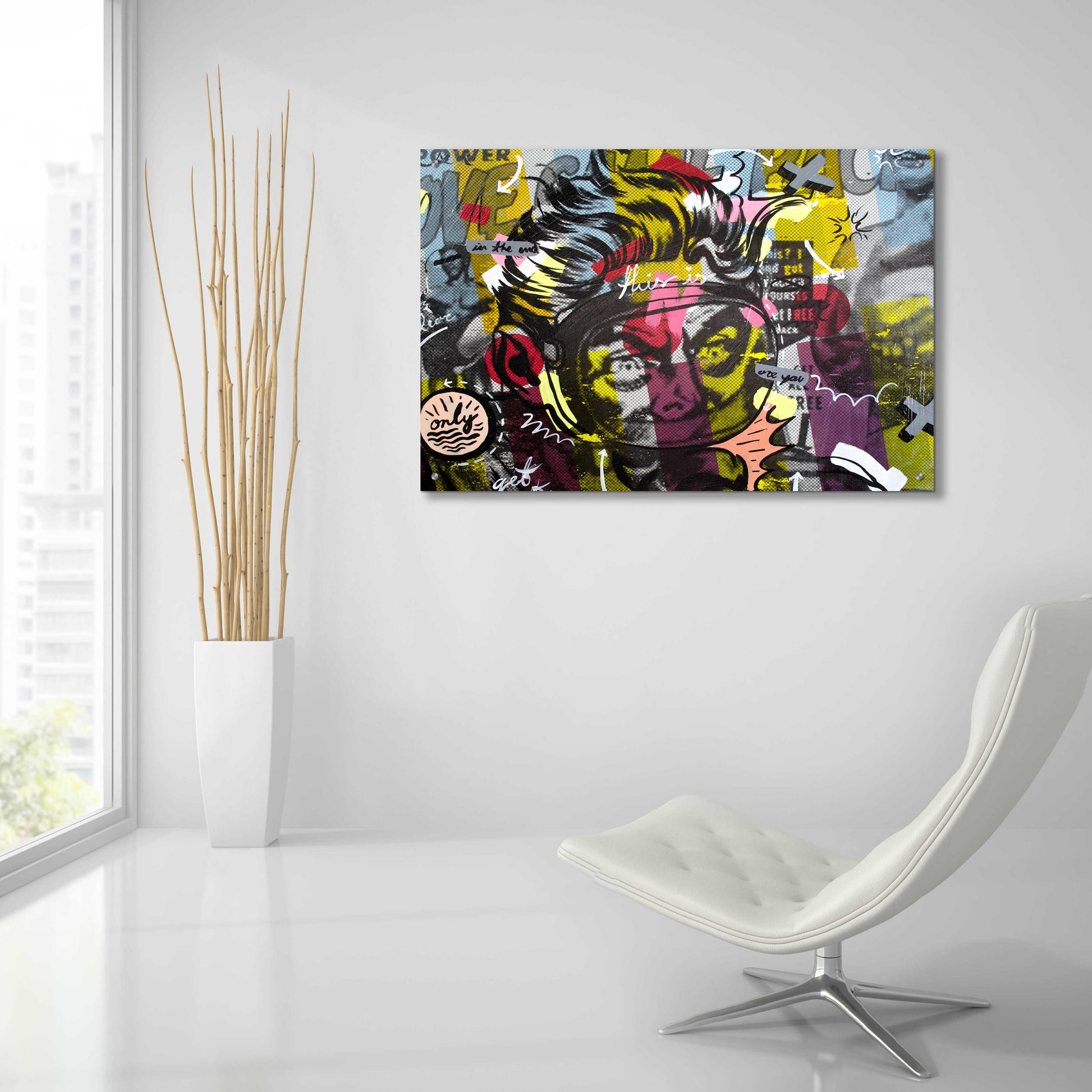 Epic Art 'Only Love' by Dan Monteavaro, Acrylic Glass Wall Art,36x24