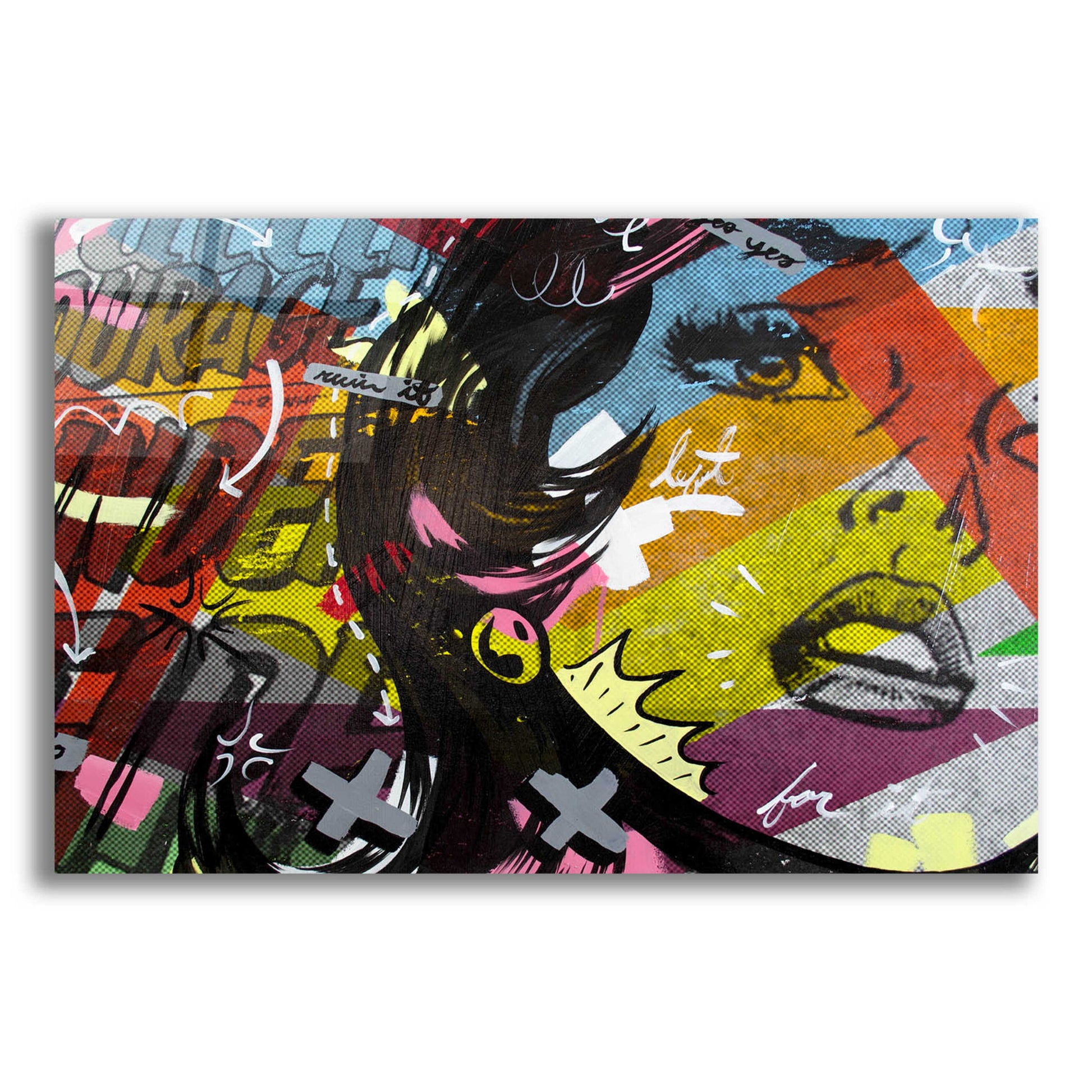 Epic Art 'Left of Yes' by Dan Monteavaro, Acrylic Glass Wall Art,24x16