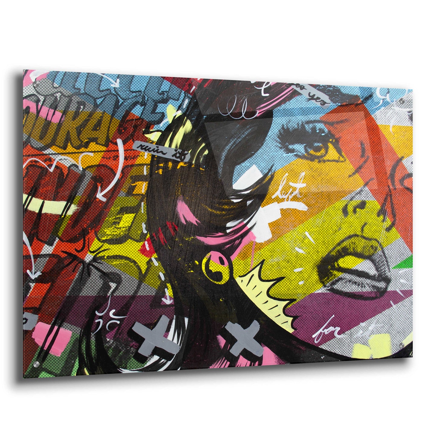 Epic Art 'Left of Yes' by Dan Monteavaro, Acrylic Glass Wall Art,36x24