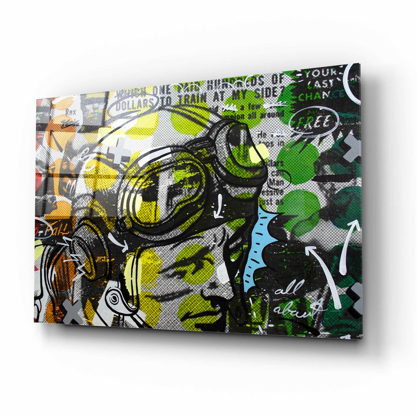 Epic Art 'He Man' by Dan Monteavaro, Acrylic Glass Wall Art,16x12