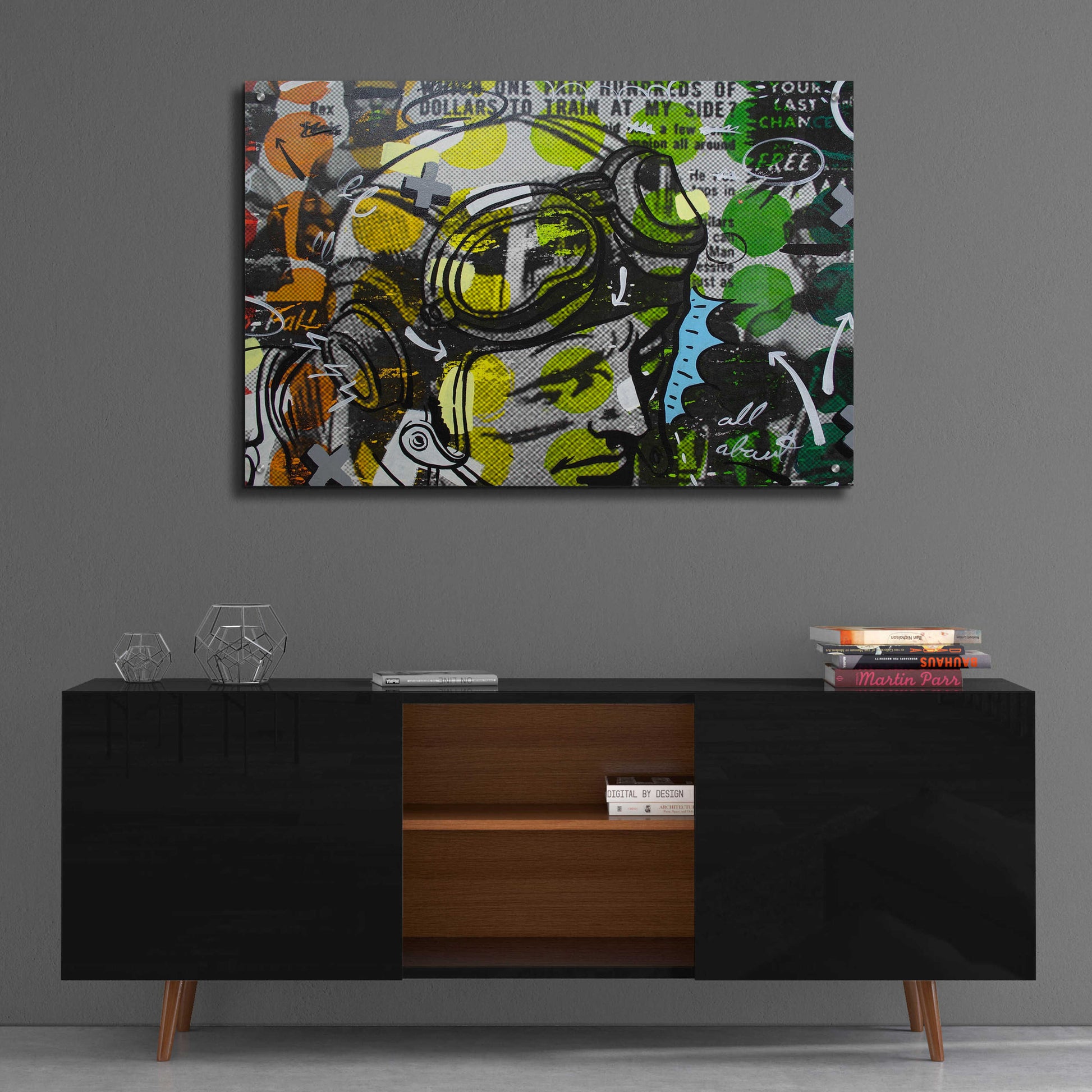 Epic Art 'He Man' by Dan Monteavaro, Acrylic Glass Wall Art,36x24