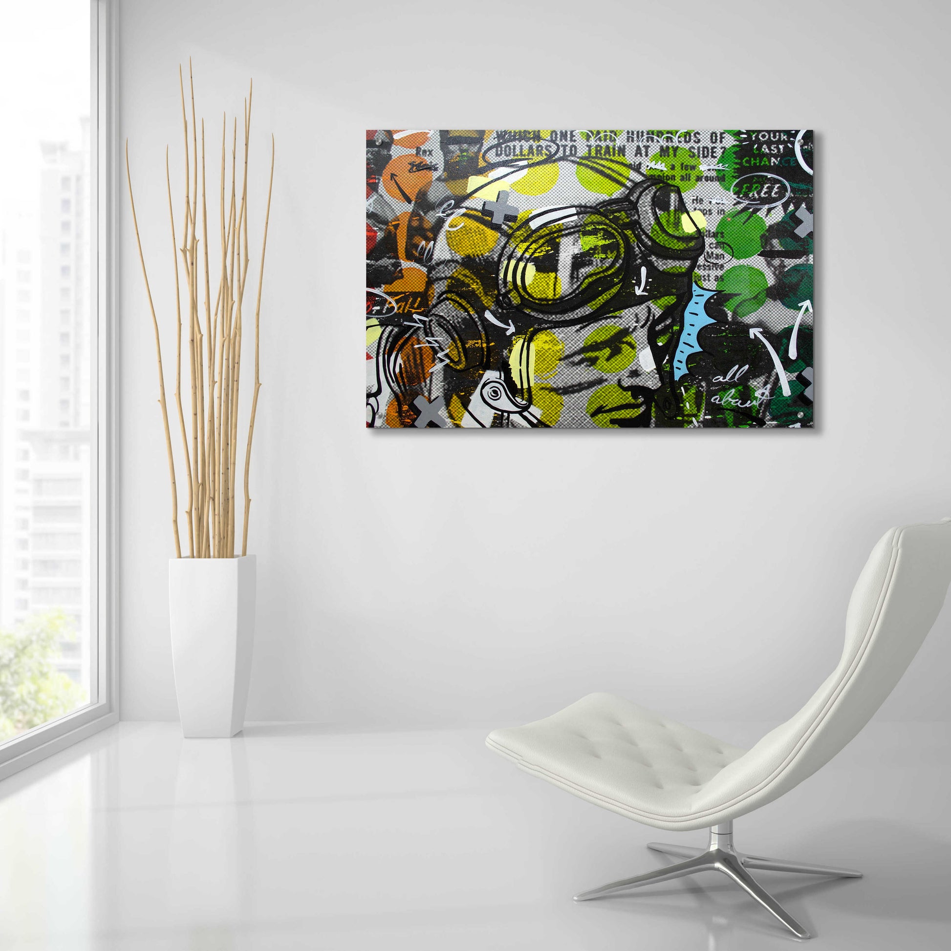 Epic Art 'He Man' by Dan Monteavaro, Acrylic Glass Wall Art,36x24