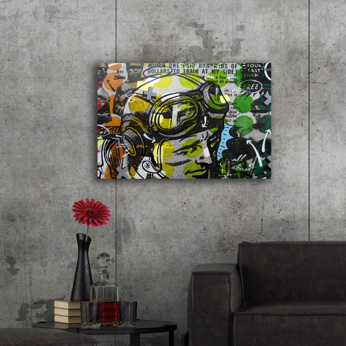 Epic Art 'He Man' by Dan Monteavaro, Acrylic Glass Wall Art,36x24