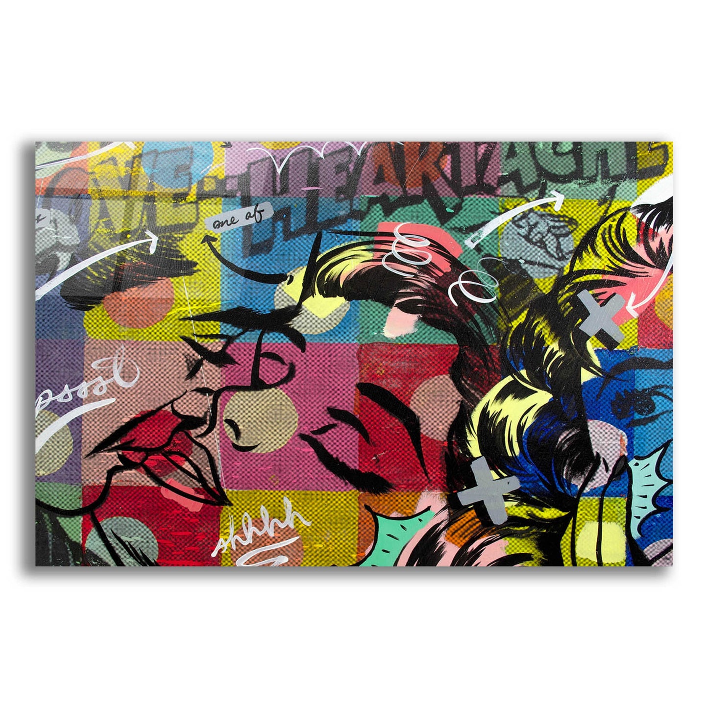 Epic Art 'Fearless Heartache' by Dan Monteavaro, Acrylic Glass Wall Art,16x12