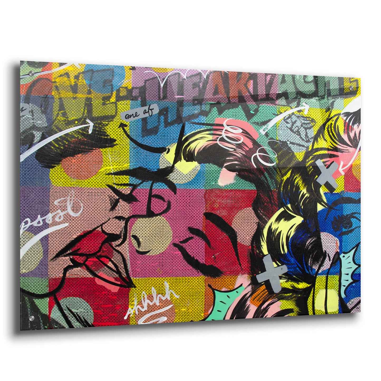 Epic Art 'Fearless Heartache' by Dan Monteavaro, Acrylic Glass Wall Art,36x24