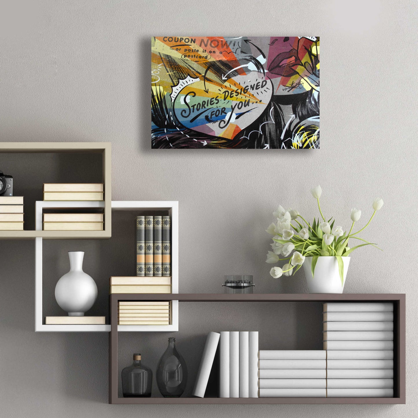 Epic Art 'Coupon Stories' by Dan Monteavaro, Acrylic Glass Wall Art,24x16