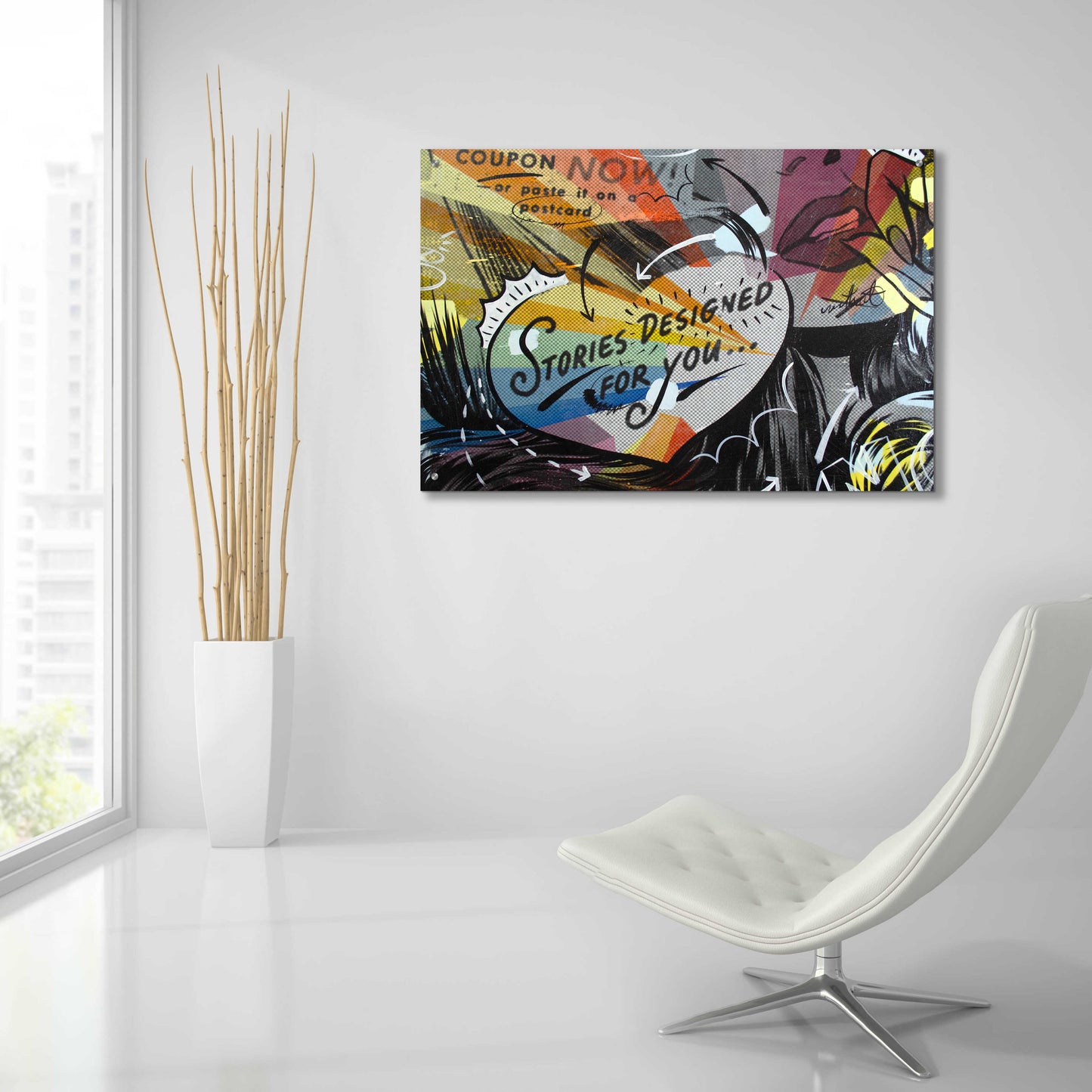 Epic Art 'Coupon Stories' by Dan Monteavaro, Acrylic Glass Wall Art,36x24