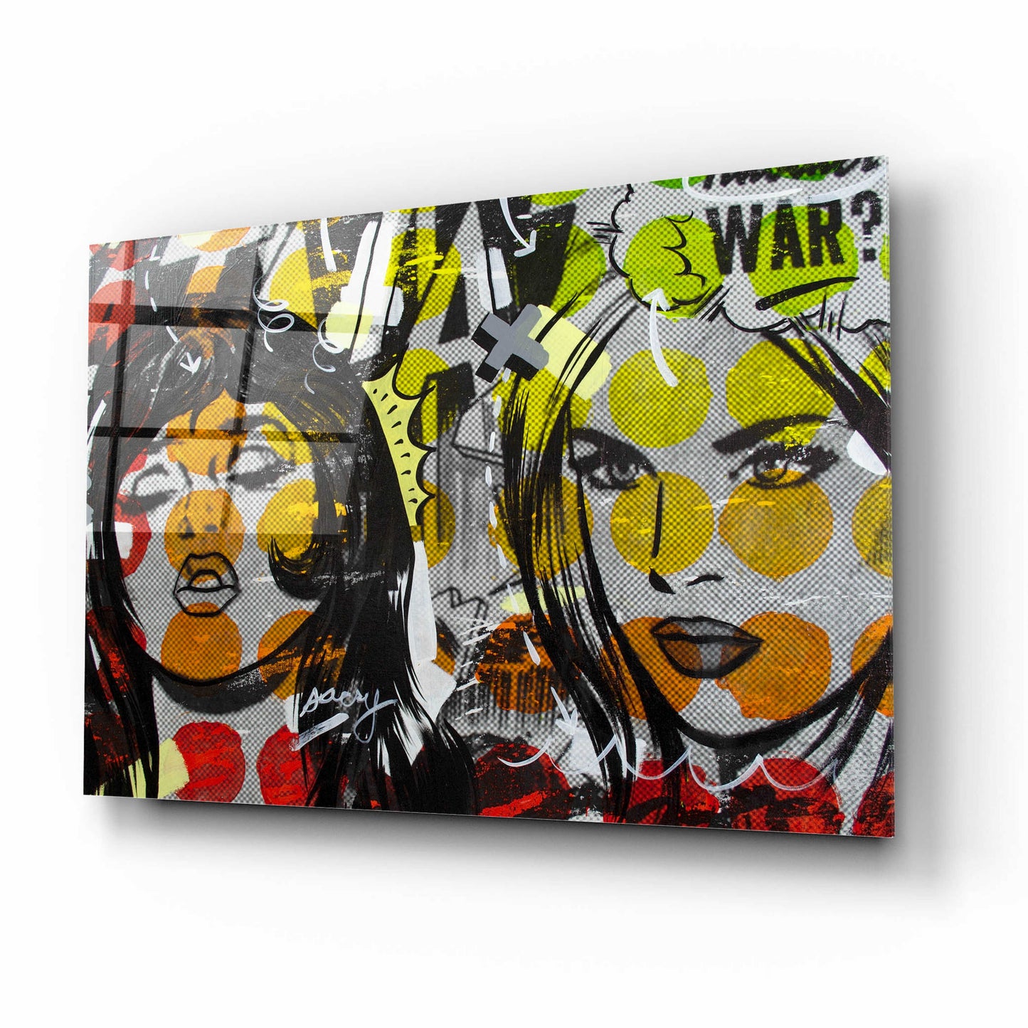 Epic Art 'Another War' by Dan Monteavaro, Acrylic Glass Wall Art,16x12