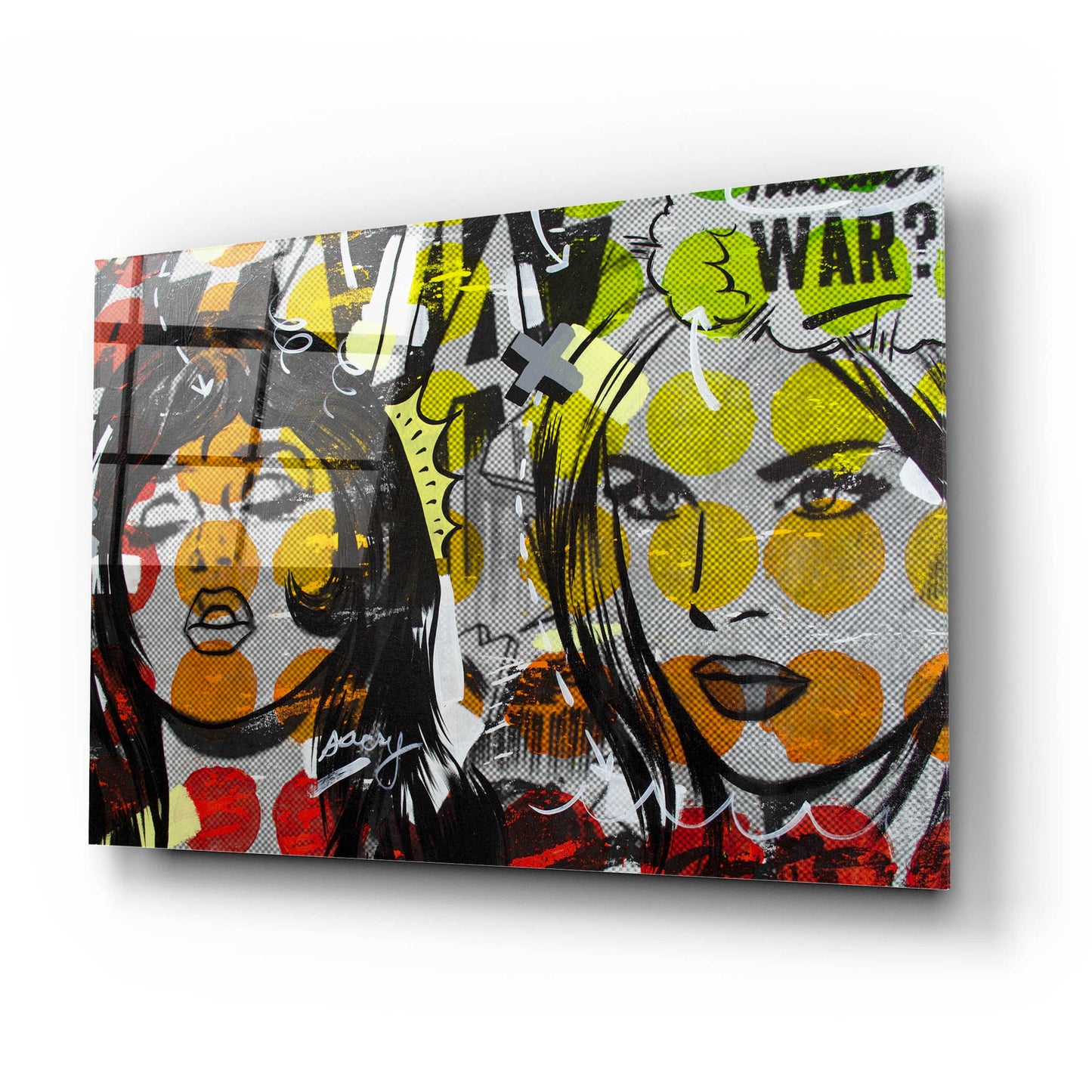 Epic Art 'Another War' by Dan Monteavaro, Acrylic Glass Wall Art,24x16