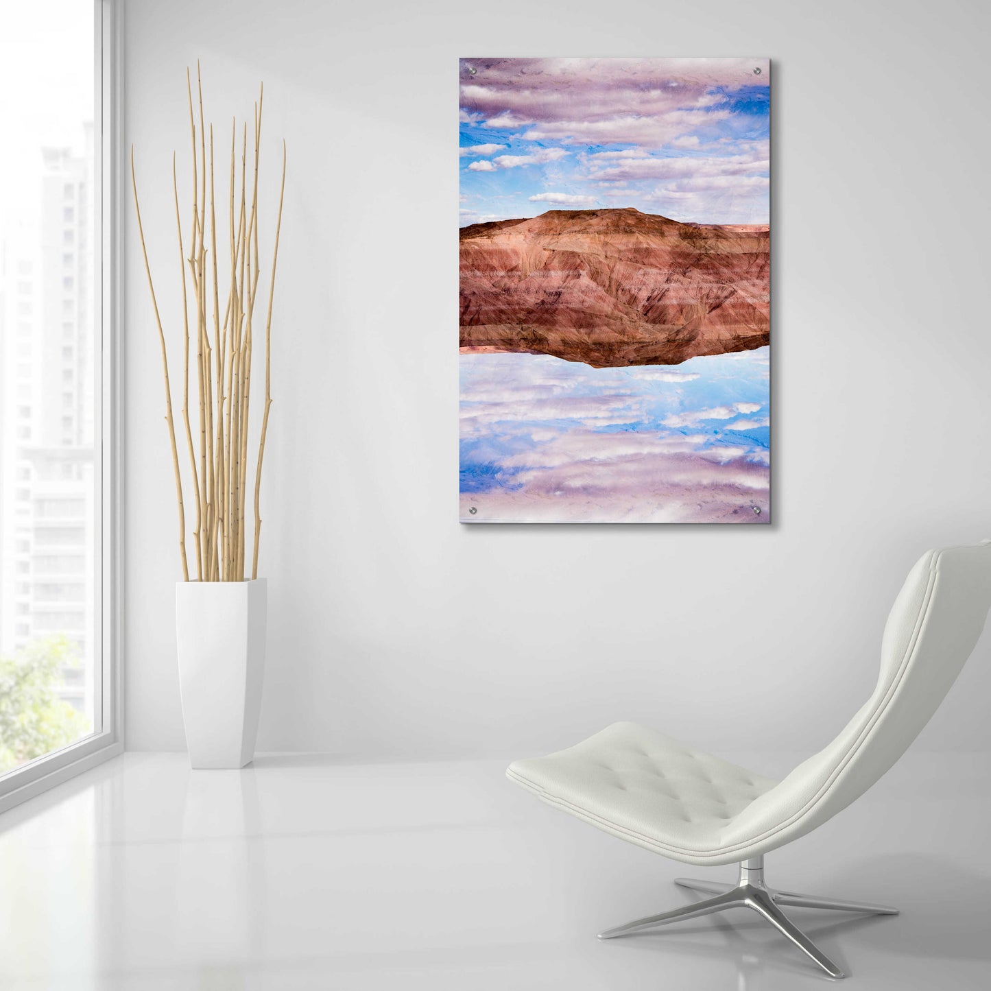 Epic Art ' Vermilion Cliffs VI' by Robin Vandenabeele, Acrylic Glass Wall Art,24x36