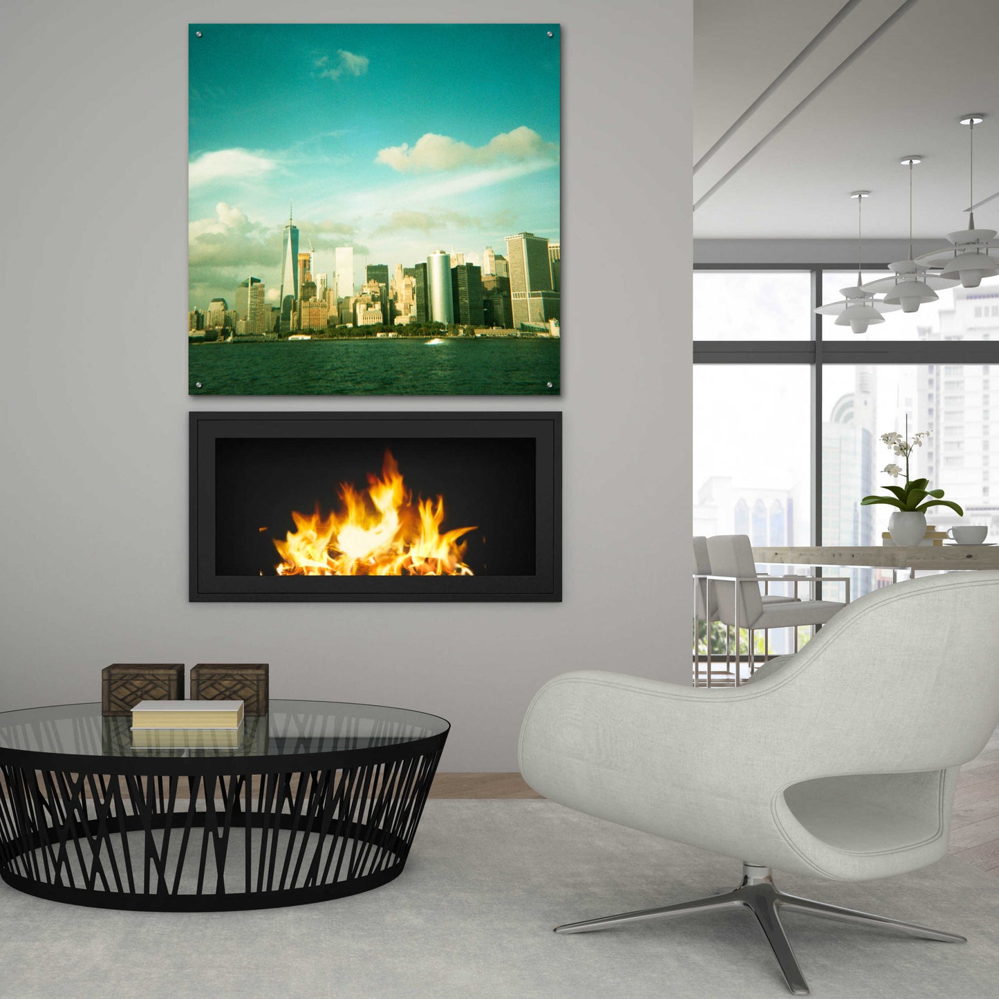 Epic Art ' New York 52' by Robin Vandenabeele, Acrylic Glass Wall Art,36x36