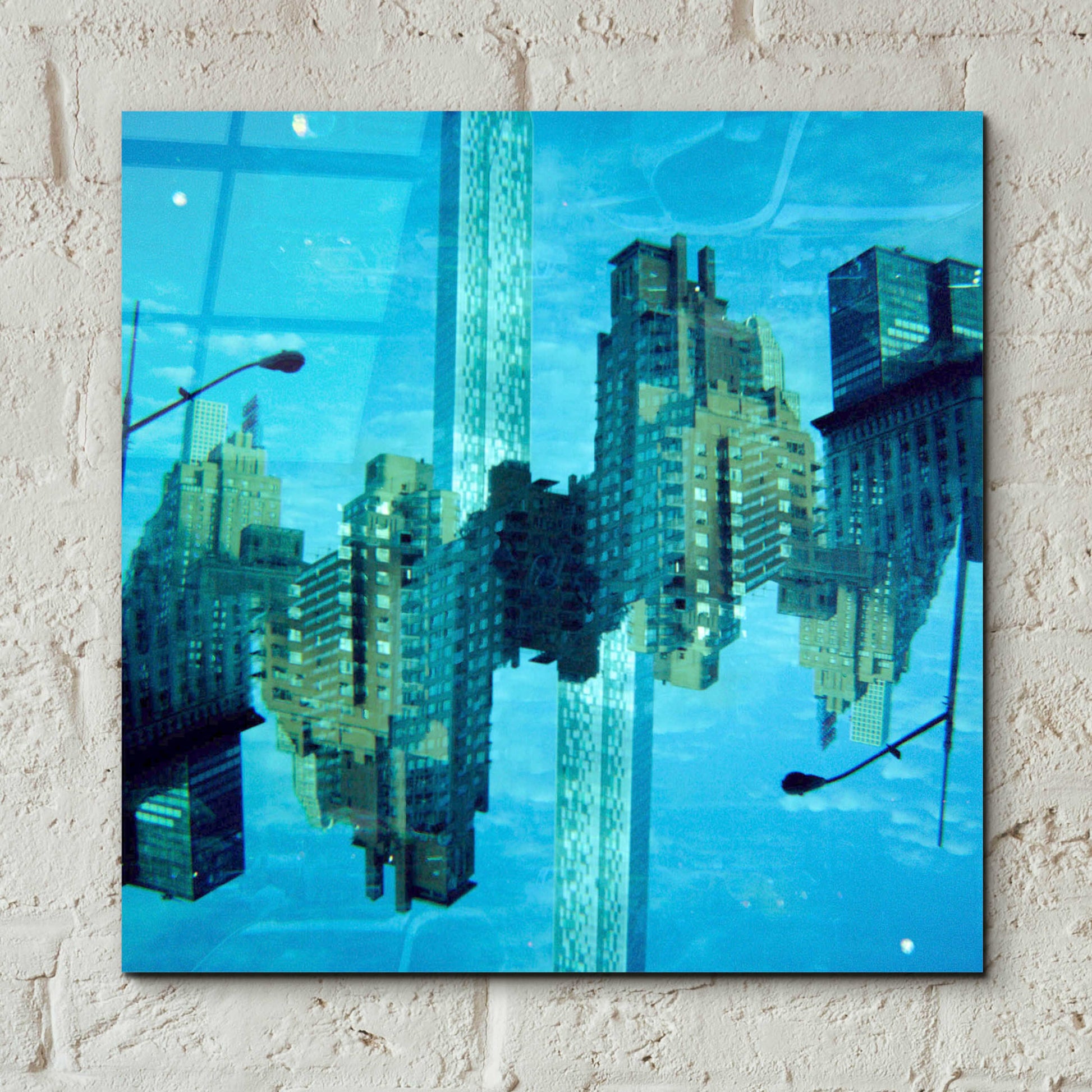 Epic Art ' New York Squared 15' by Robin Vandenabeele, Acrylic Glass Wall Art,12x12