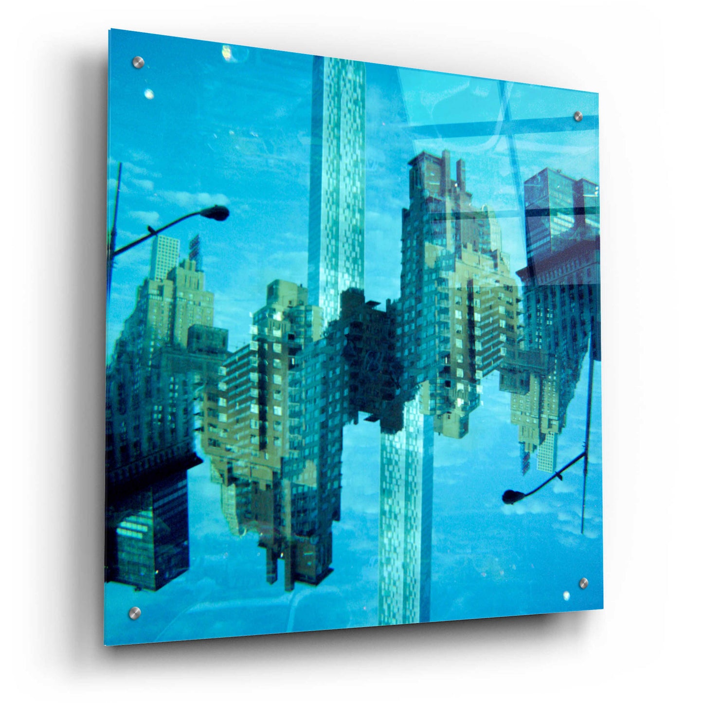 Epic Art ' New York Squared 15' by Robin Vandenabeele, Acrylic Glass Wall Art,24x24