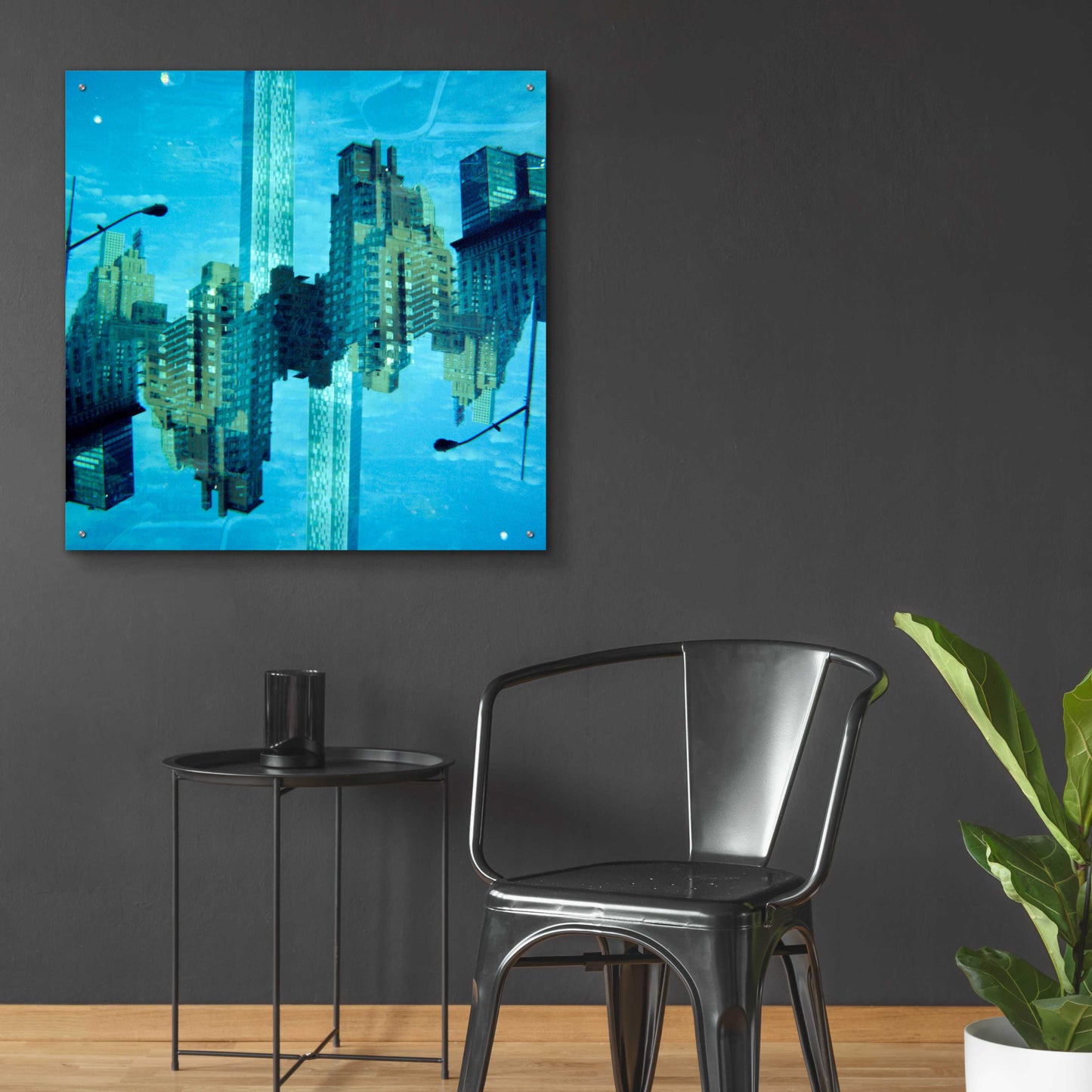 Epic Art ' New York Squared 15' by Robin Vandenabeele, Acrylic Glass Wall Art,36x36