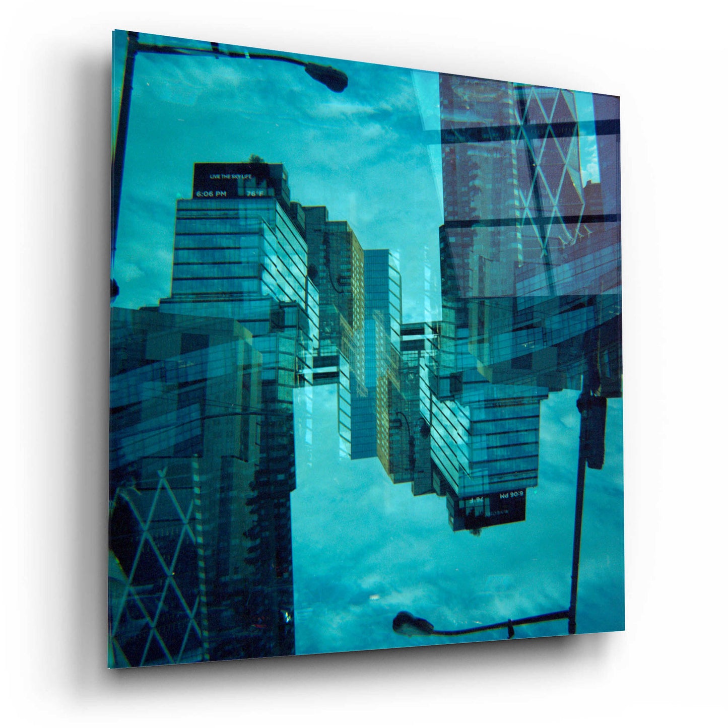 Epic Art ' New York Squared 13' by Robin Vandenabeele, Acrylic Glass Wall Art,12x12