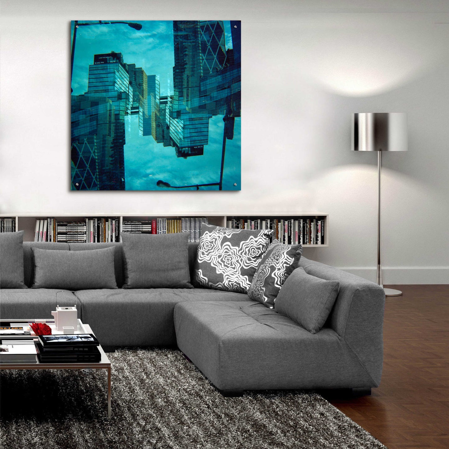 Epic Art ' New York Squared 13' by Robin Vandenabeele, Acrylic Glass Wall Art,36x36