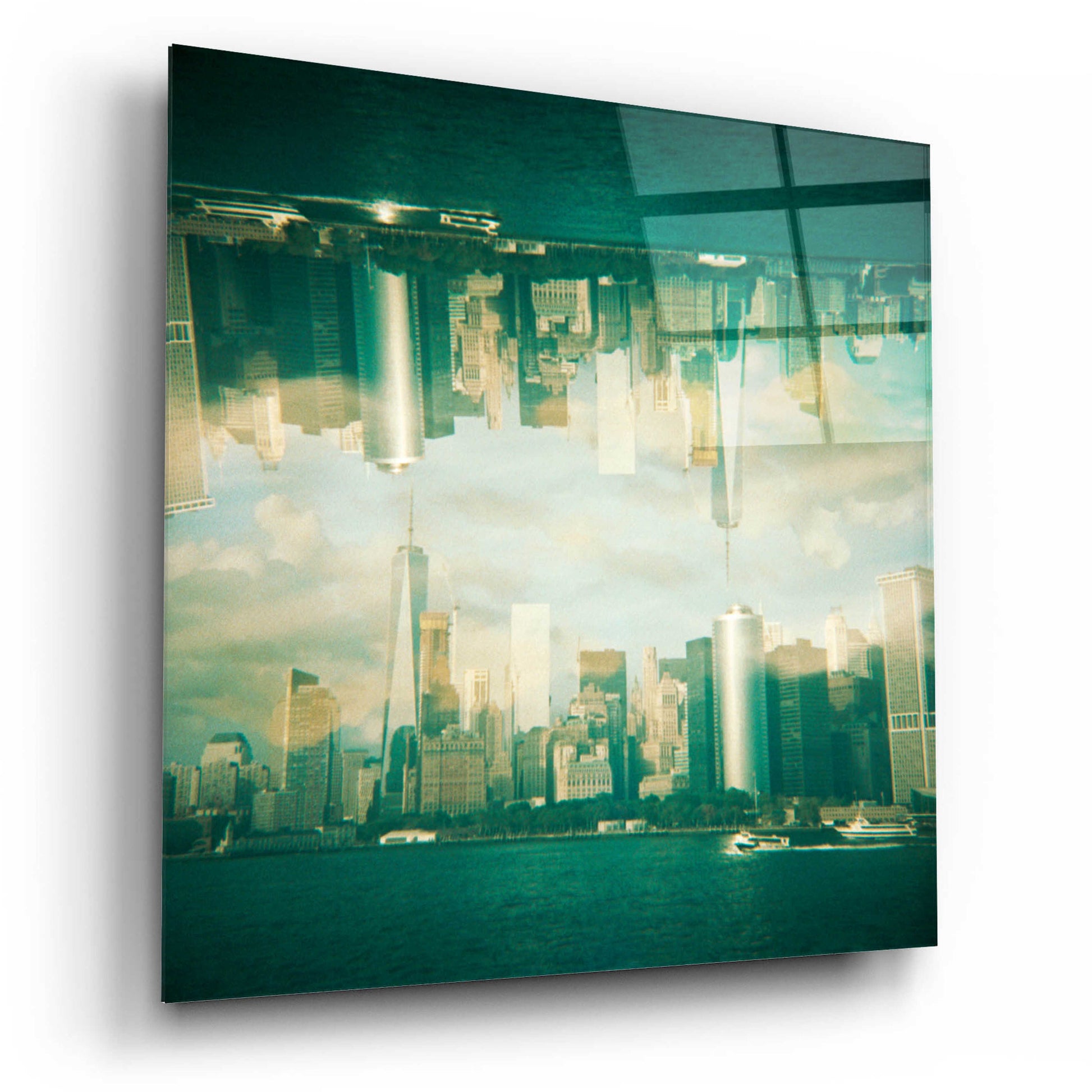 Epic Art ' New York Squared 9' by Robin Vandenabeele, Acrylic Glass Wall Art,12x12