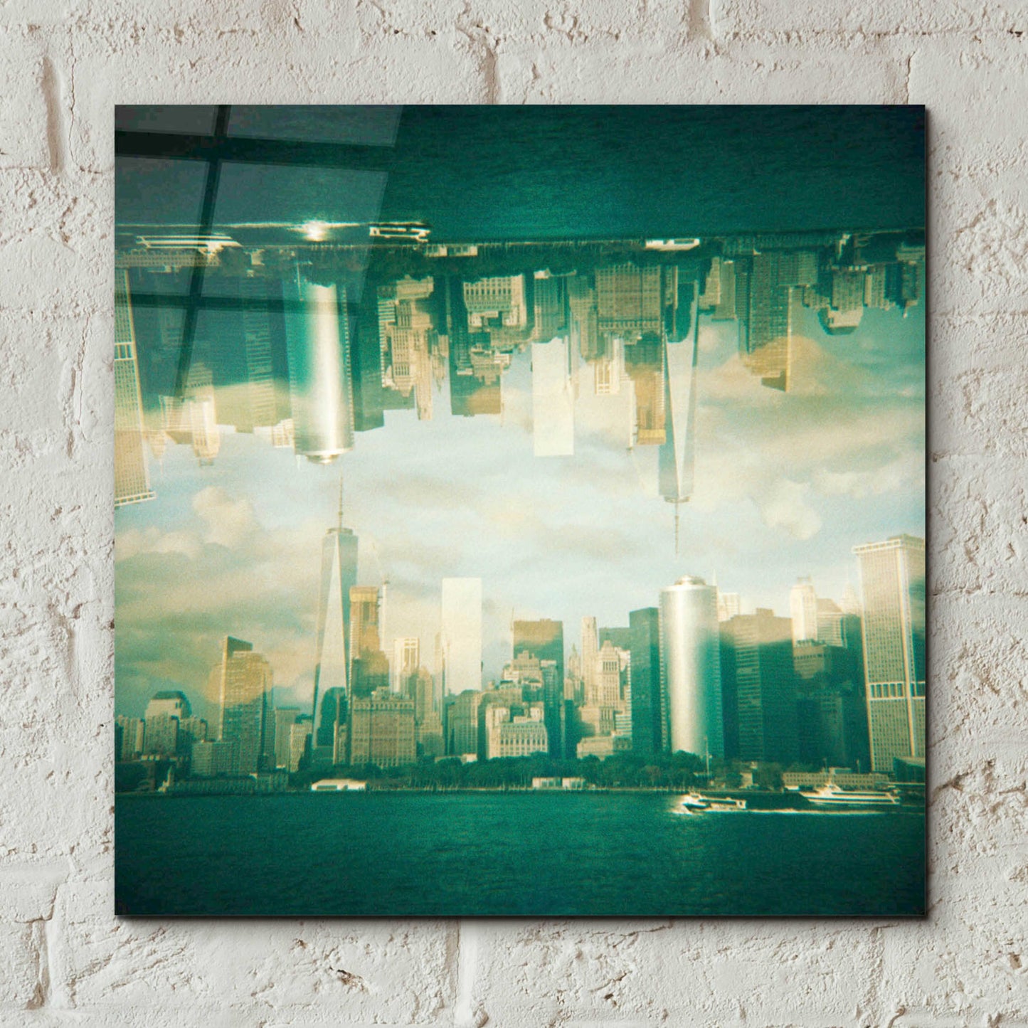 Epic Art ' New York Squared 9' by Robin Vandenabeele, Acrylic Glass Wall Art,12x12