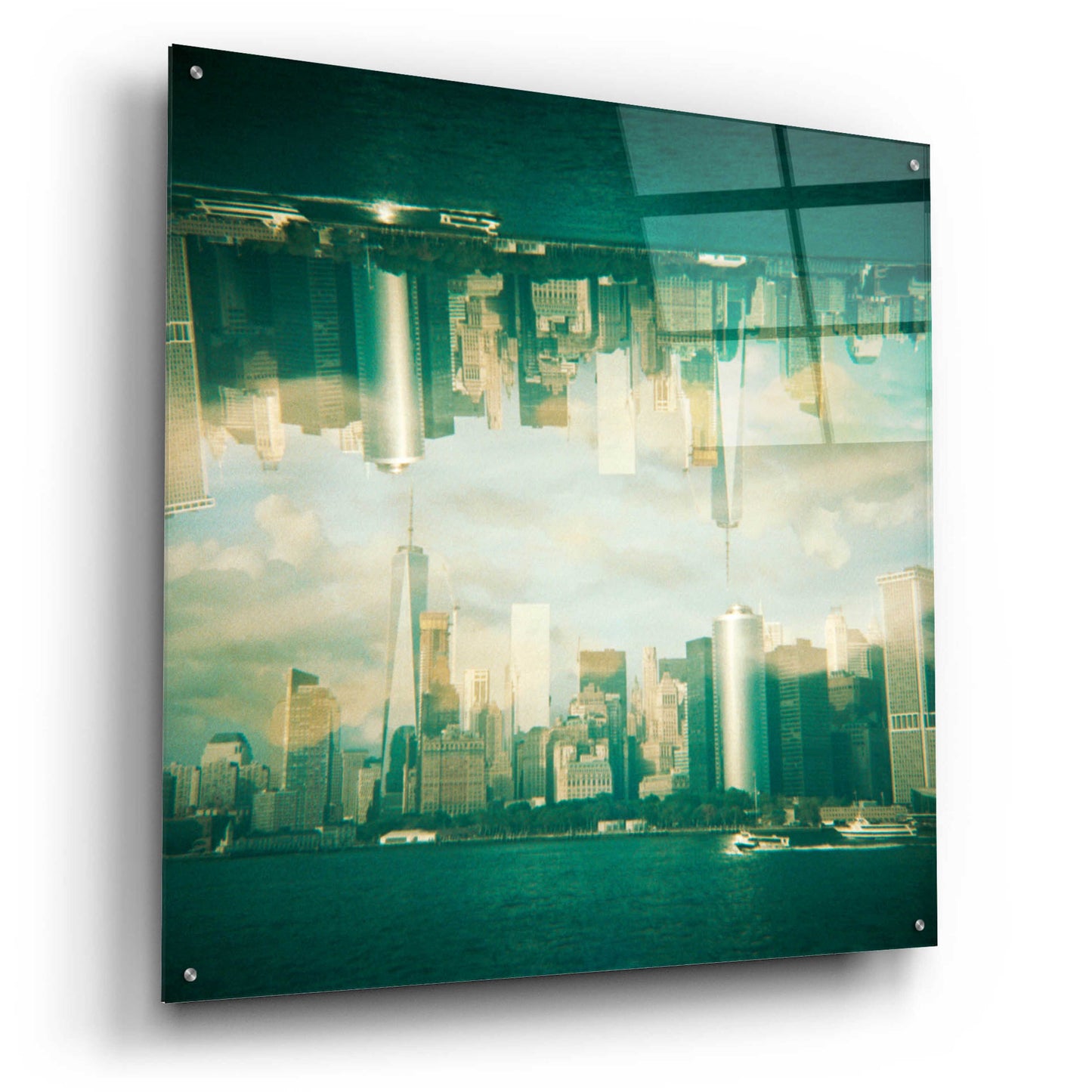 Epic Art ' New York Squared 9' by Robin Vandenabeele, Acrylic Glass Wall Art,36x36