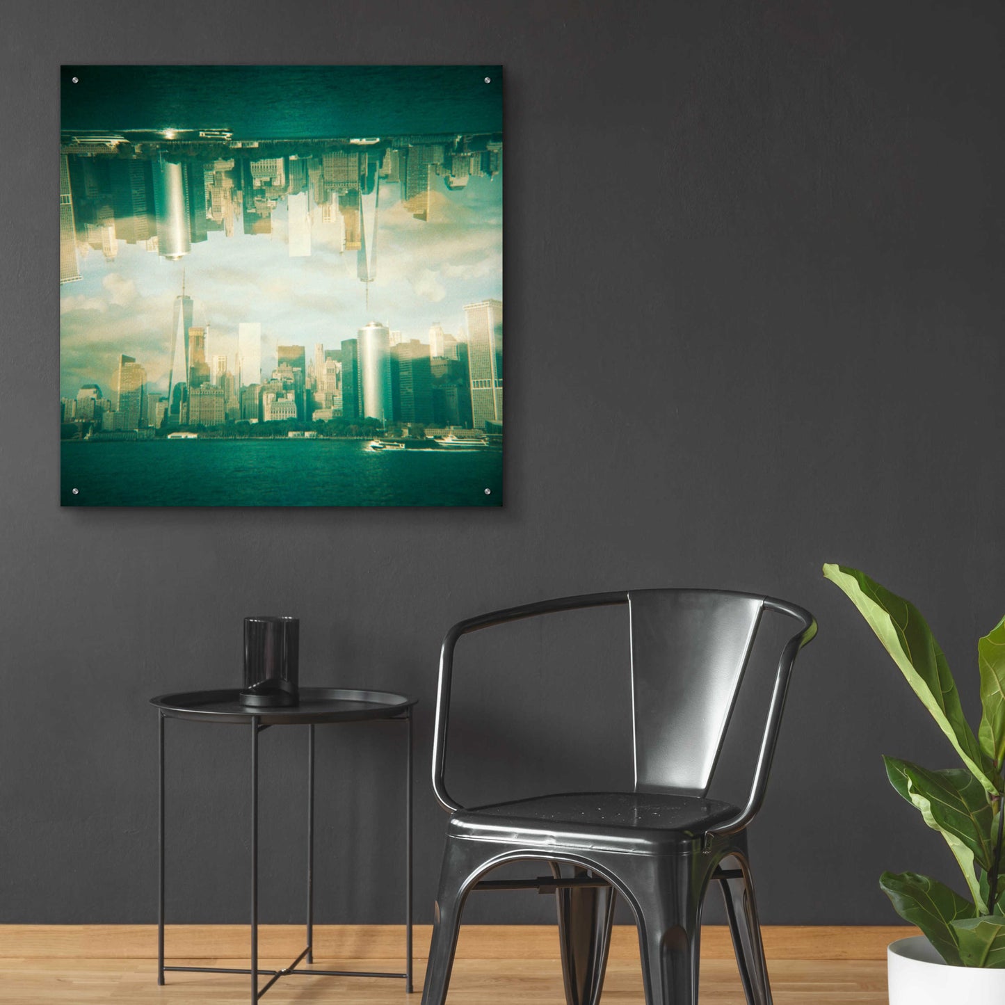 Epic Art ' New York Squared 9' by Robin Vandenabeele, Acrylic Glass Wall Art,36x36