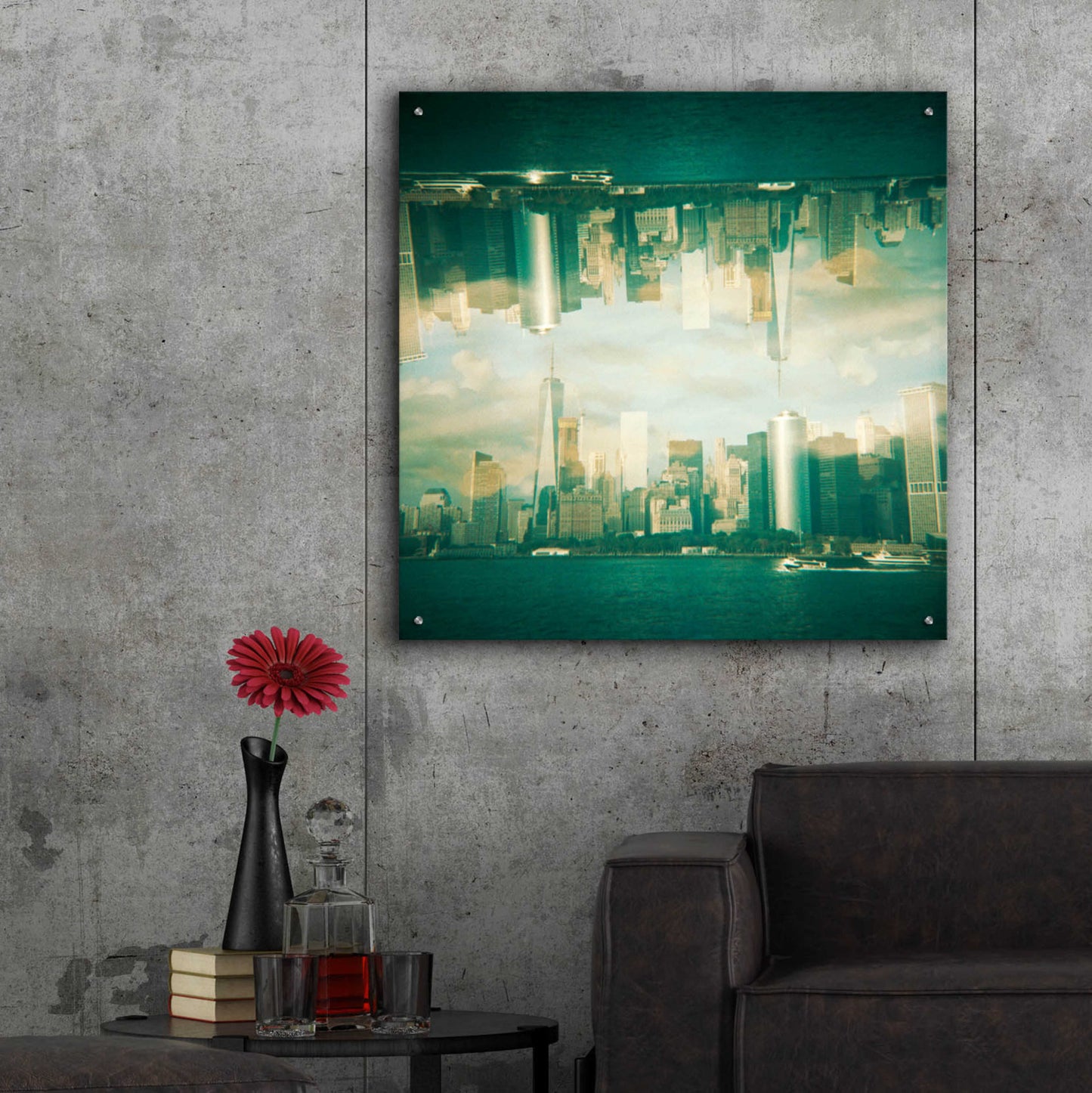 Epic Art ' New York Squared 9' by Robin Vandenabeele, Acrylic Glass Wall Art,36x36