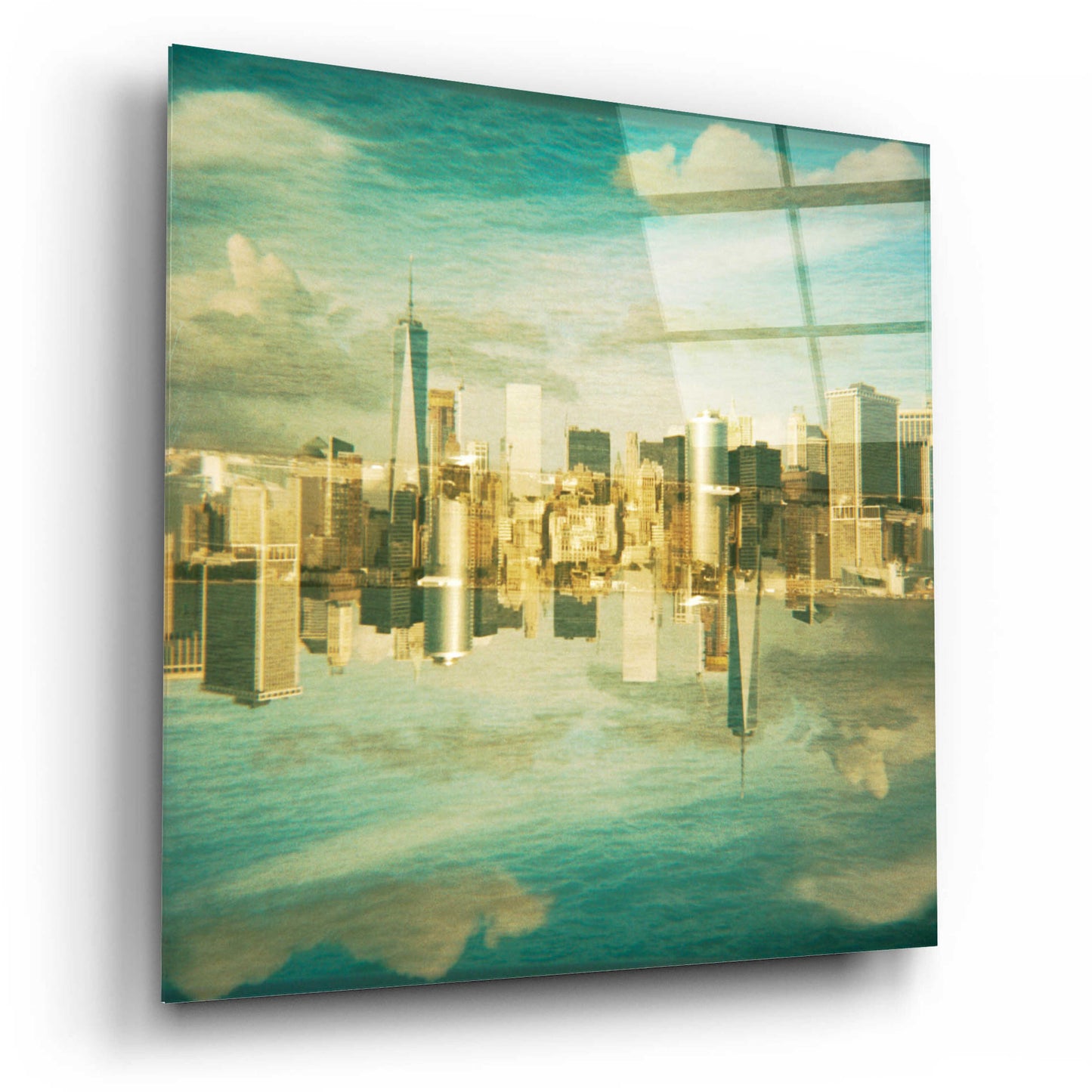 Epic Art ' New York Squared 6' by Robin Vandenabeele, Acrylic Glass Wall Art,12x12