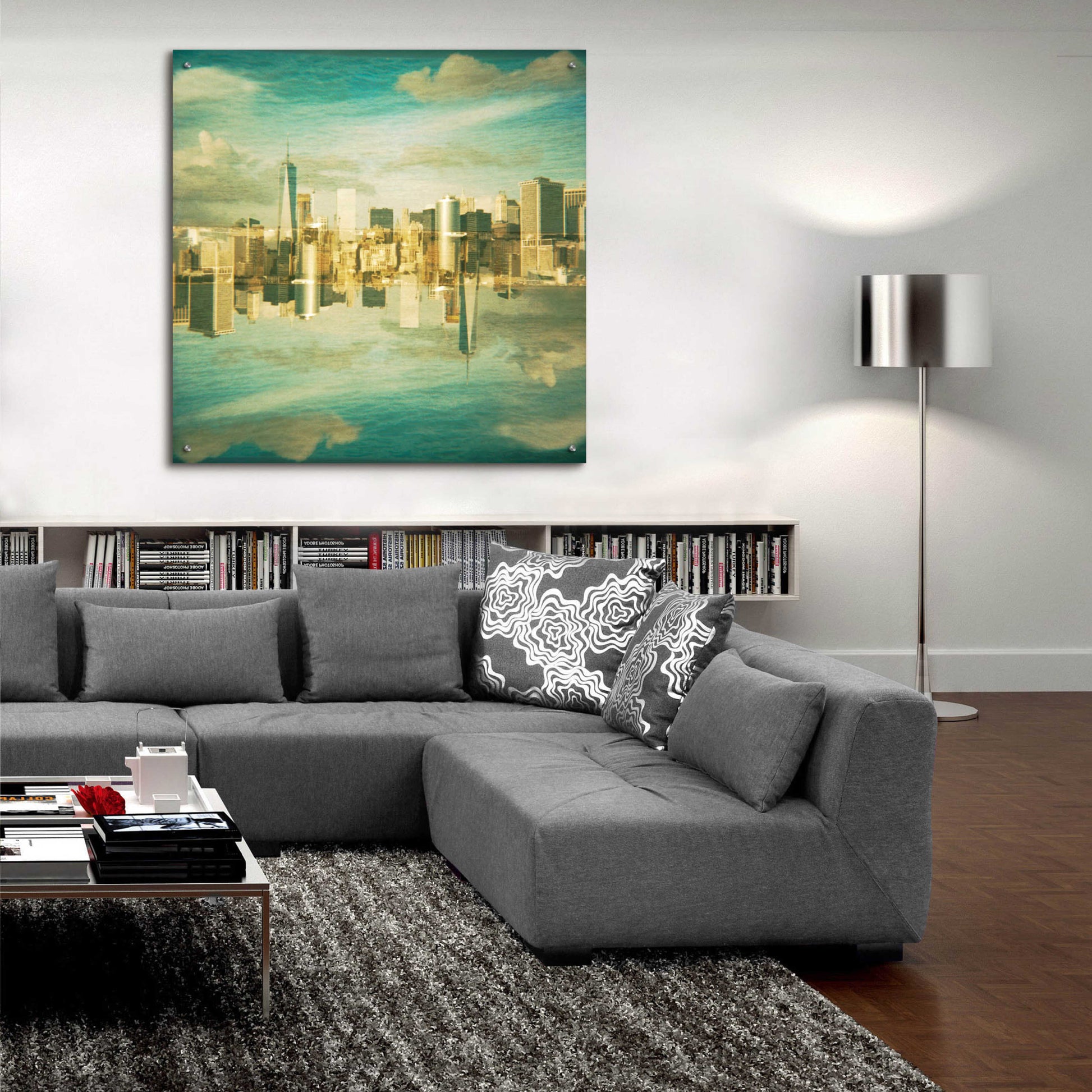 Epic Art ' New York Squared 6' by Robin Vandenabeele, Acrylic Glass Wall Art,36x36