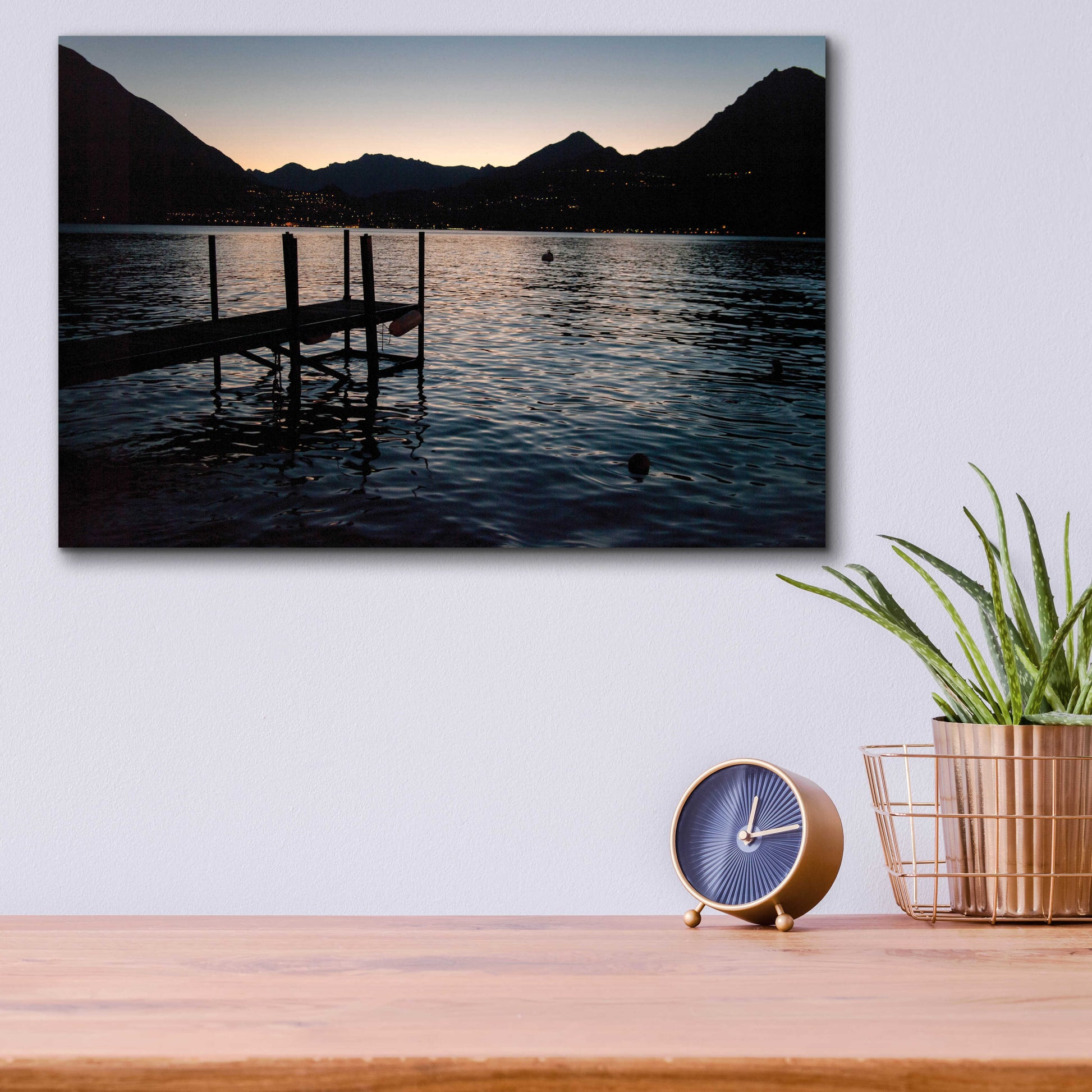 Epic Art ' Lago Di Como 24' by Robin Vandenabeele, Acrylic Glass Wall Art,16x12