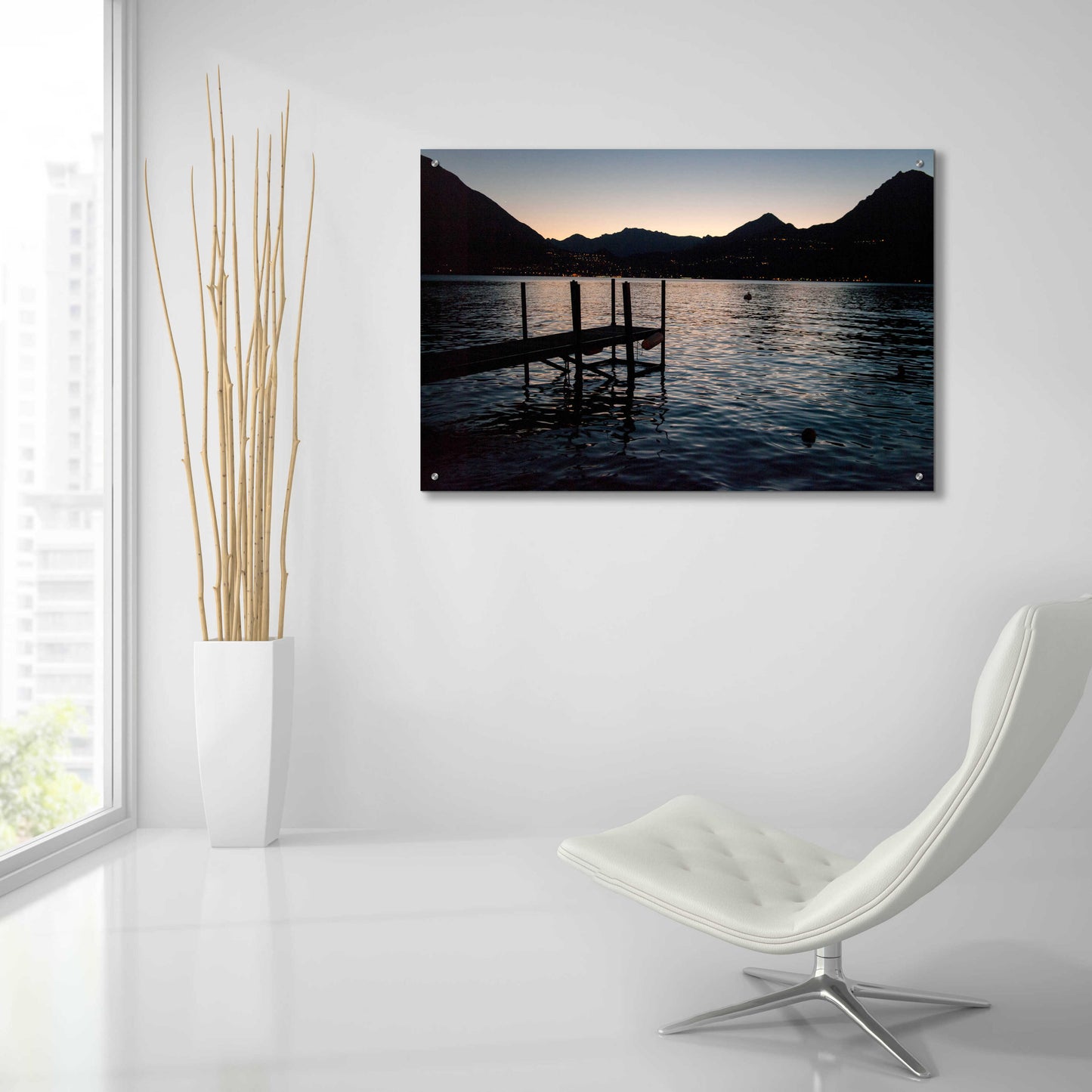 Epic Art ' Lago Di Como 24' by Robin Vandenabeele, Acrylic Glass Wall Art,36x24