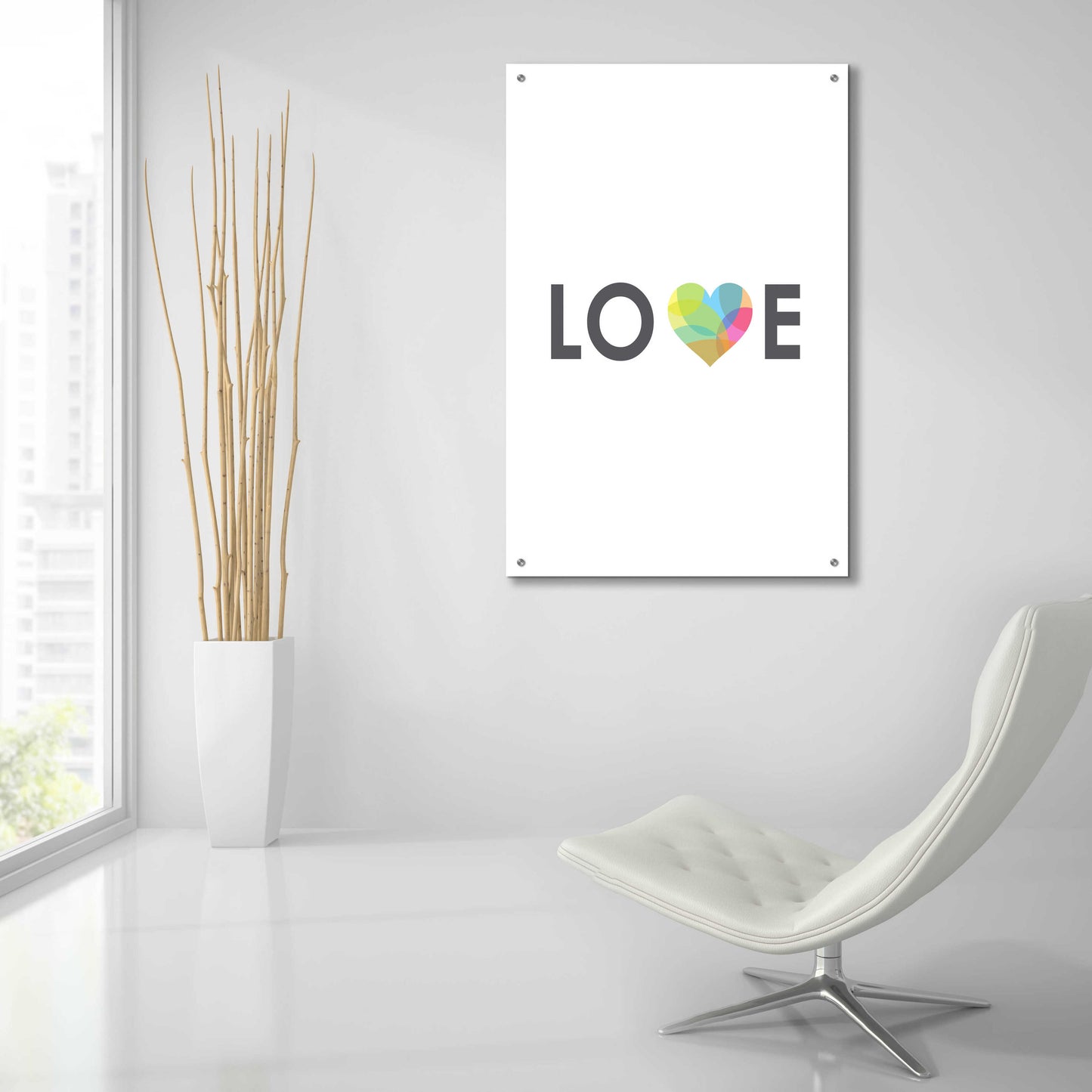 Epic Art 'Love' by Volkan Dalyan, Acrylic Glass Wall Art,24x36