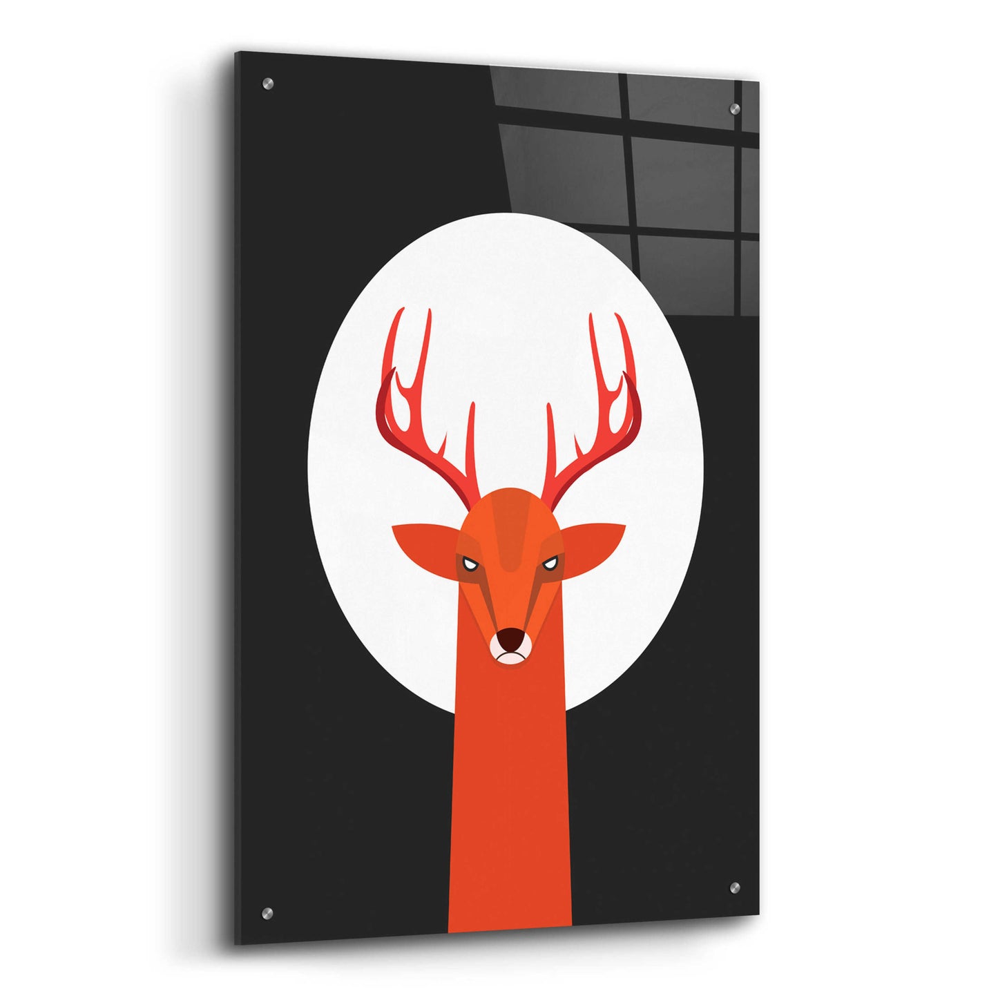 Epic Art 'Deer & Moon' by Volkan Dalyan, Acrylic Glass Wall Art,24x36