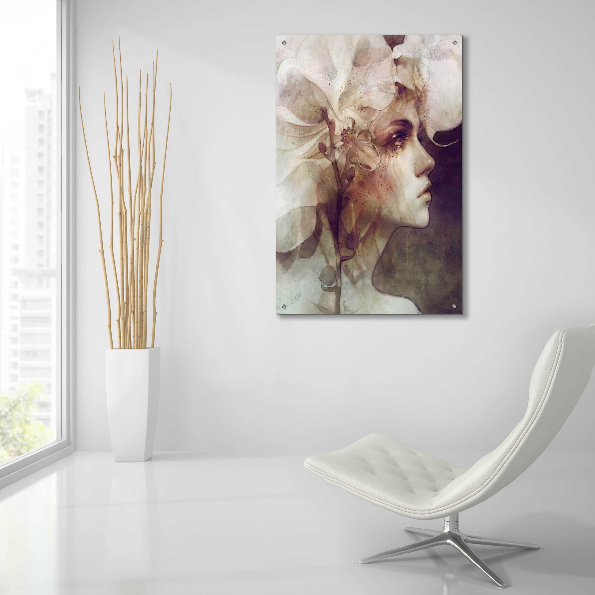 Epic Art 'Petal' by Anna Ditman, Acrylic Glass Wall Art,24x36