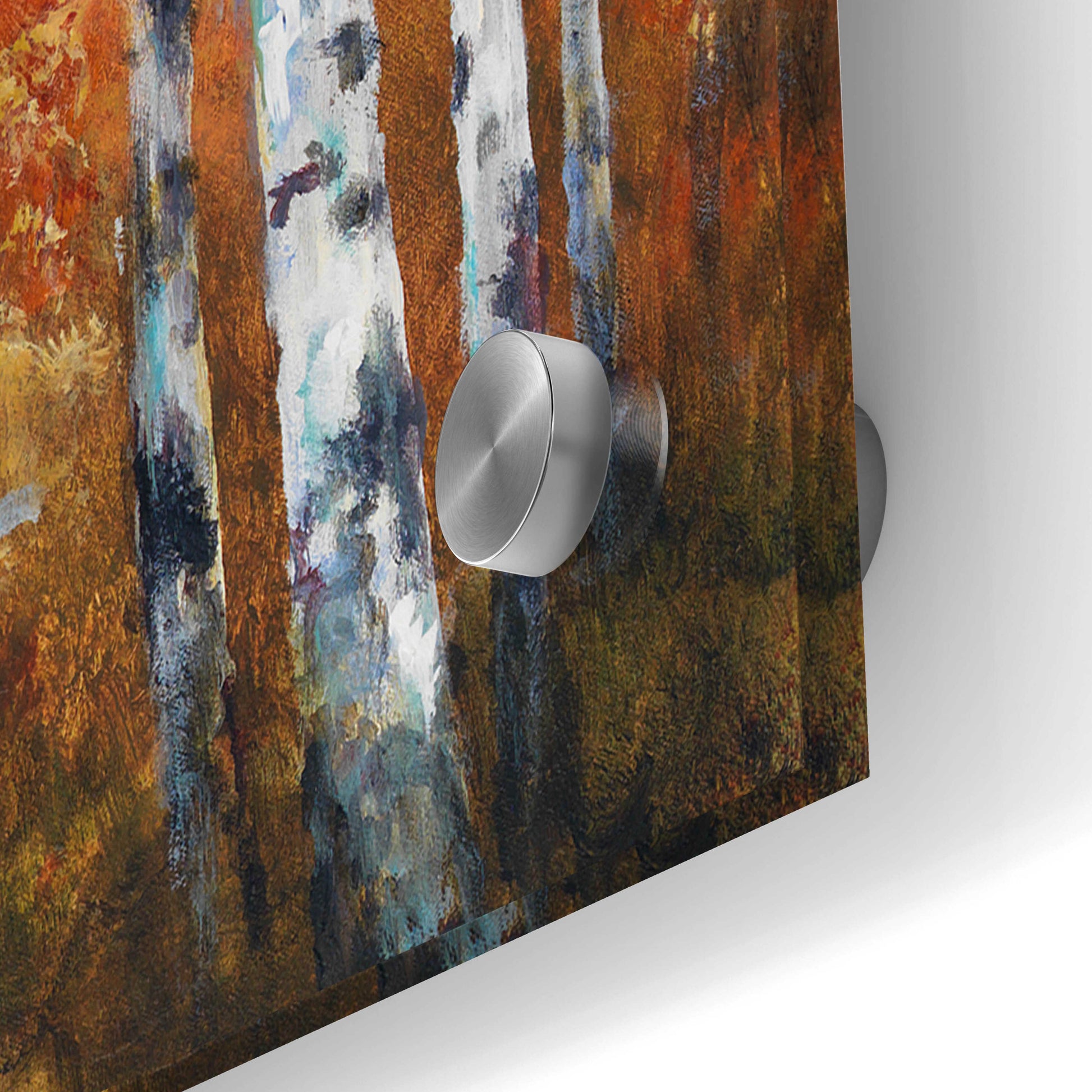 Epic Art 'Autumn Birch II' by Art Fronckowiak, Acrylic Glass Wall Art,36x12