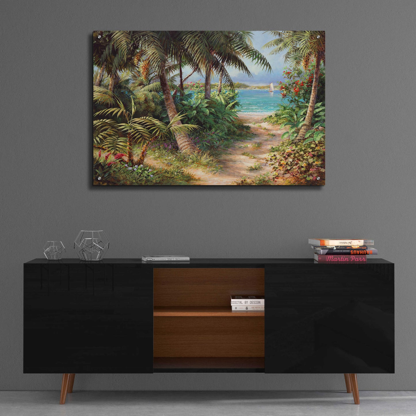 Epic Art 'Bahama Sail' by Art Fronckowiak, Acrylic Glass Wall Art,36x24