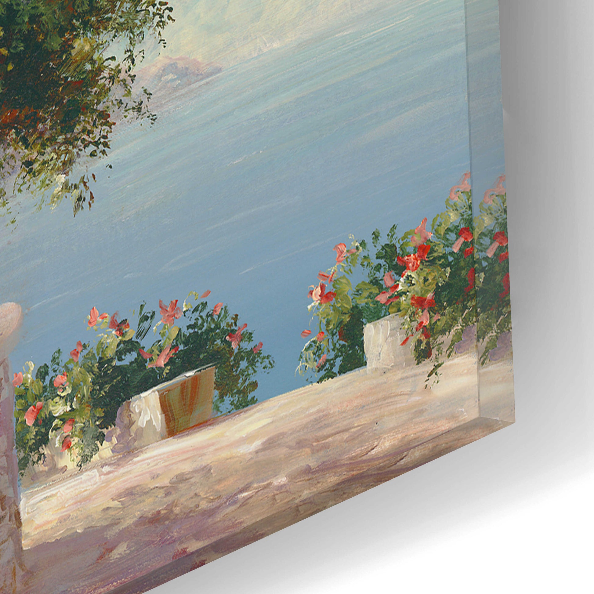 Epic Art 'Balcony at Lake Como' by Art Fronckowiak, Acrylic Glass Wall Art,16x12