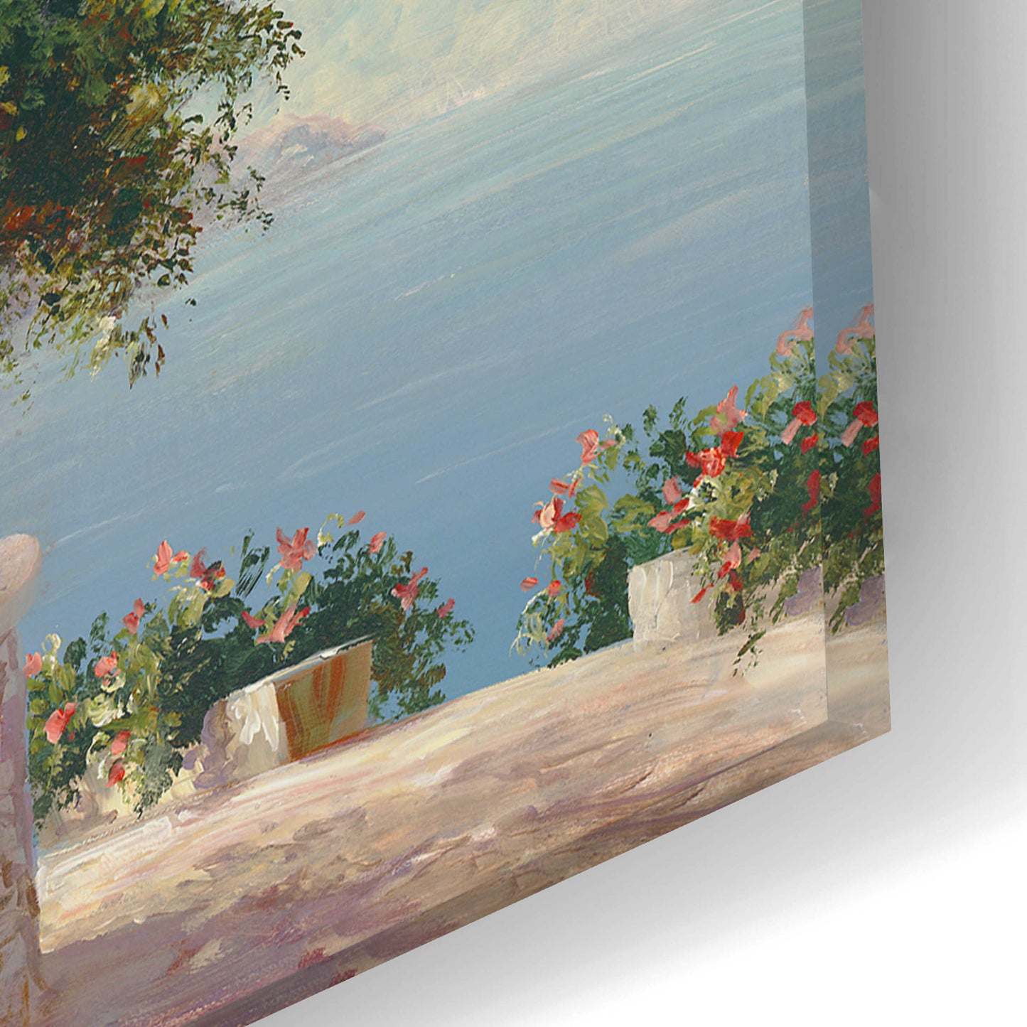 Epic Art 'Balcony at Lake Como' by Art Fronckowiak, Acrylic Glass Wall Art,24x16