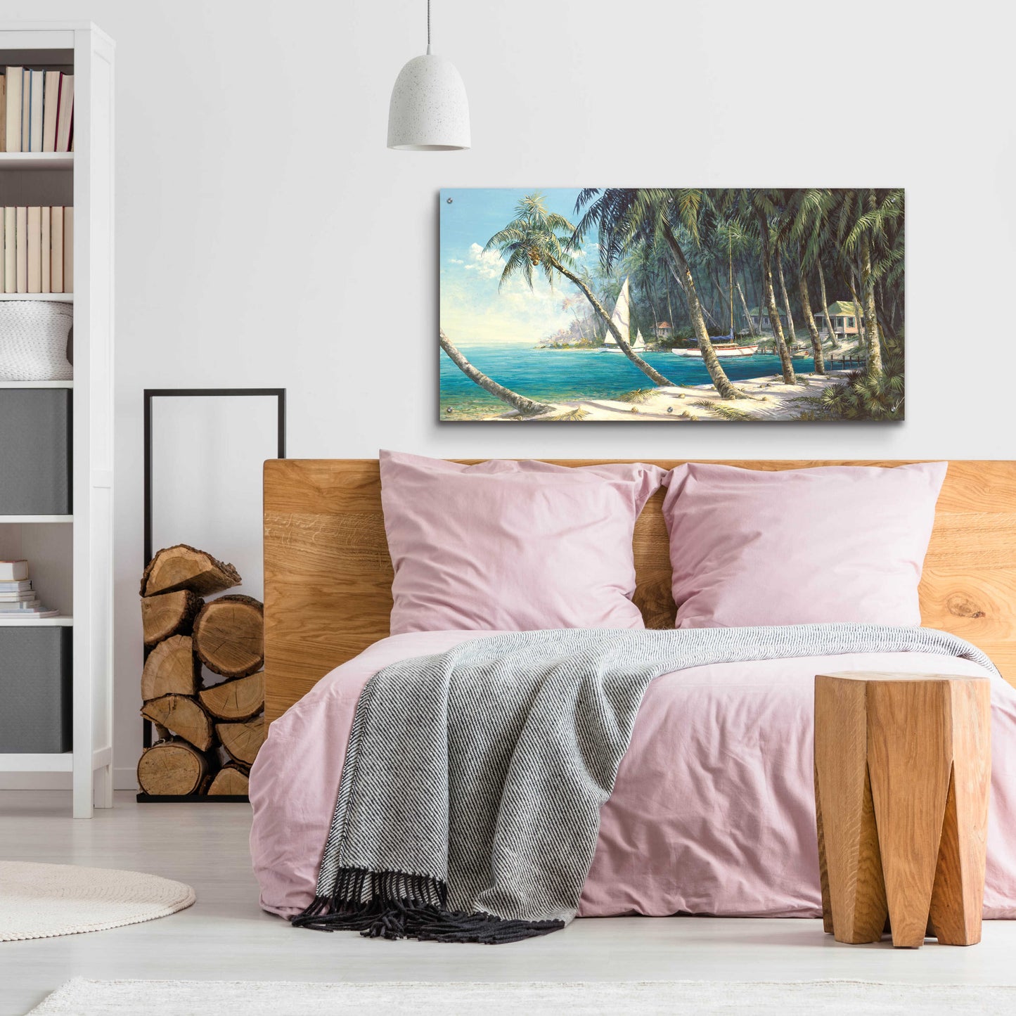 Epic Art 'Bali Cove' by Art Fronckowiak, Acrylic Glass Wall Art,48x24