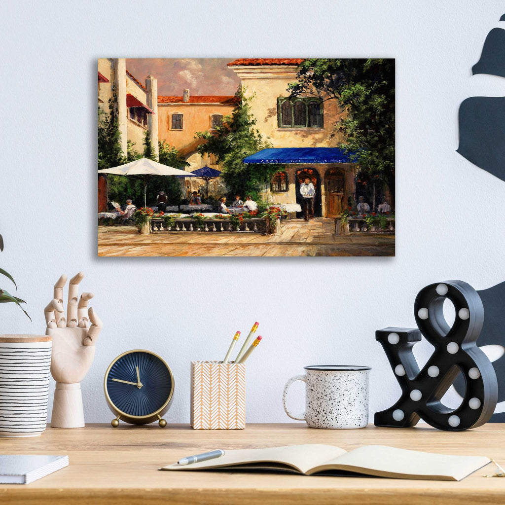 Café Bar by Art Fronckowiak - 16x12 acrylic wall art in a room