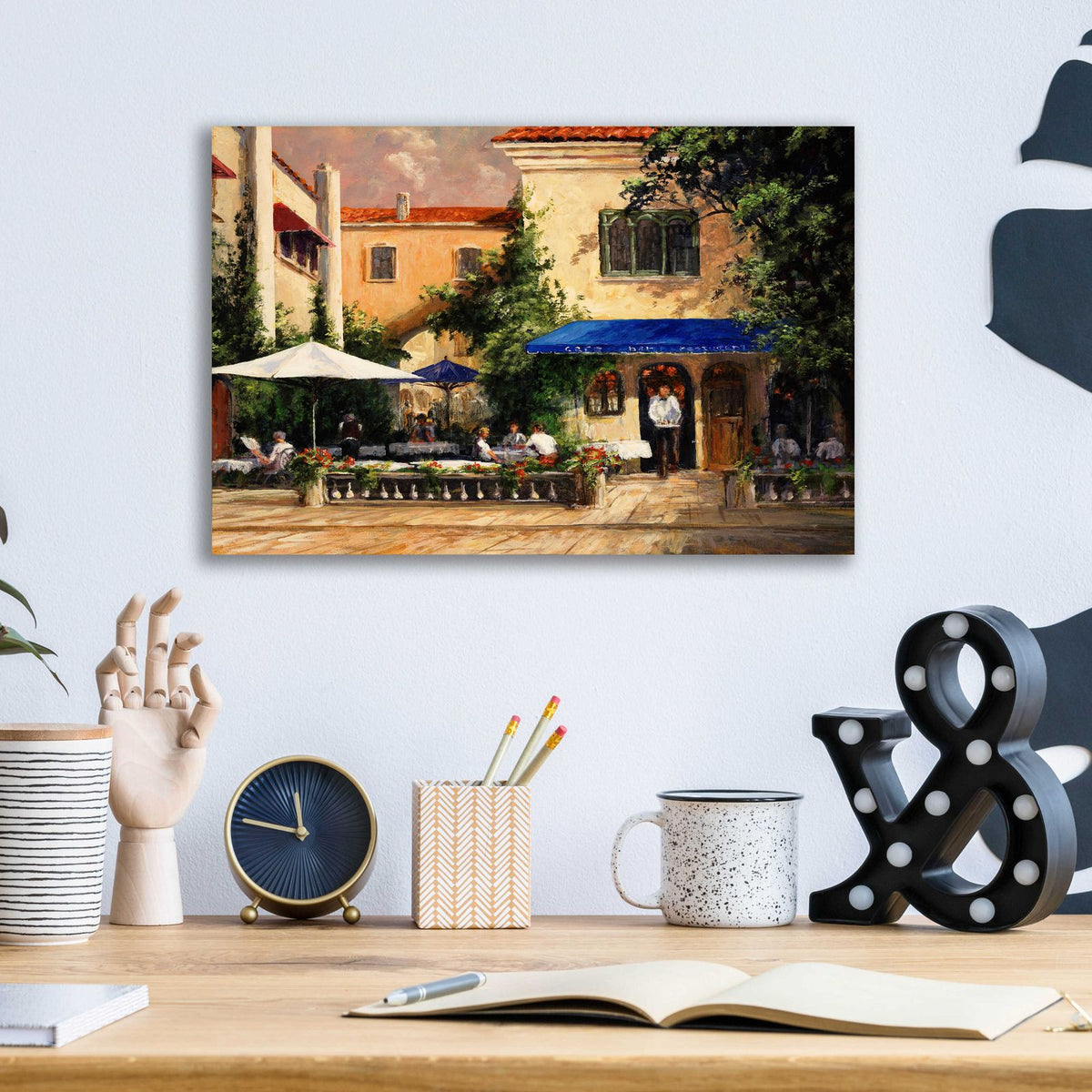 Café Bar by Art Fronckowiak - 16x12 acrylic wall art in a room