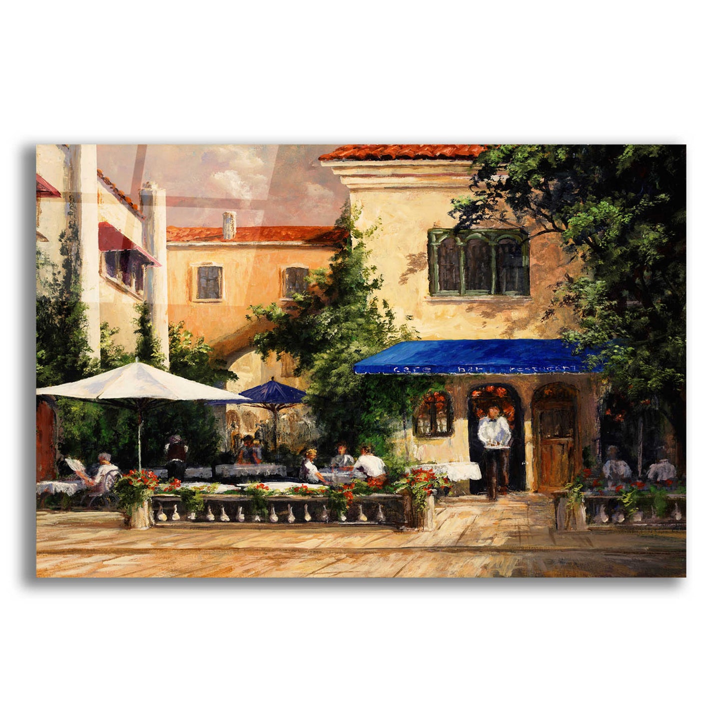 Epic Art 'Café Bar' by Art Fronckowiak, Acrylic Glass Wall Art,24x16