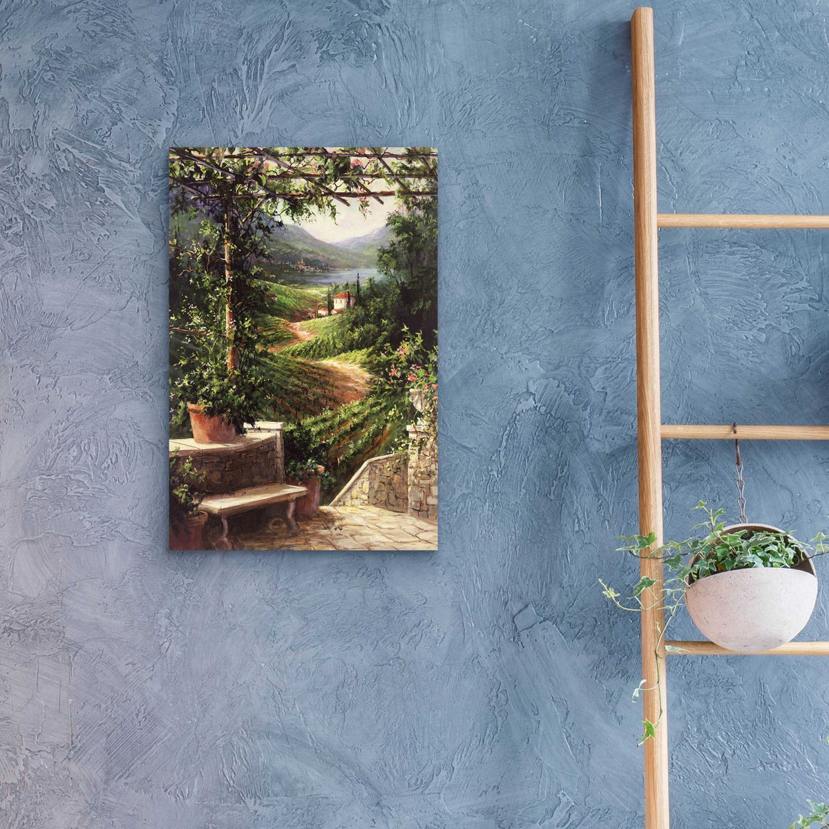 Chianti Vineyard by Art Fronckowiak - 16x24 acrylic wall art in a room