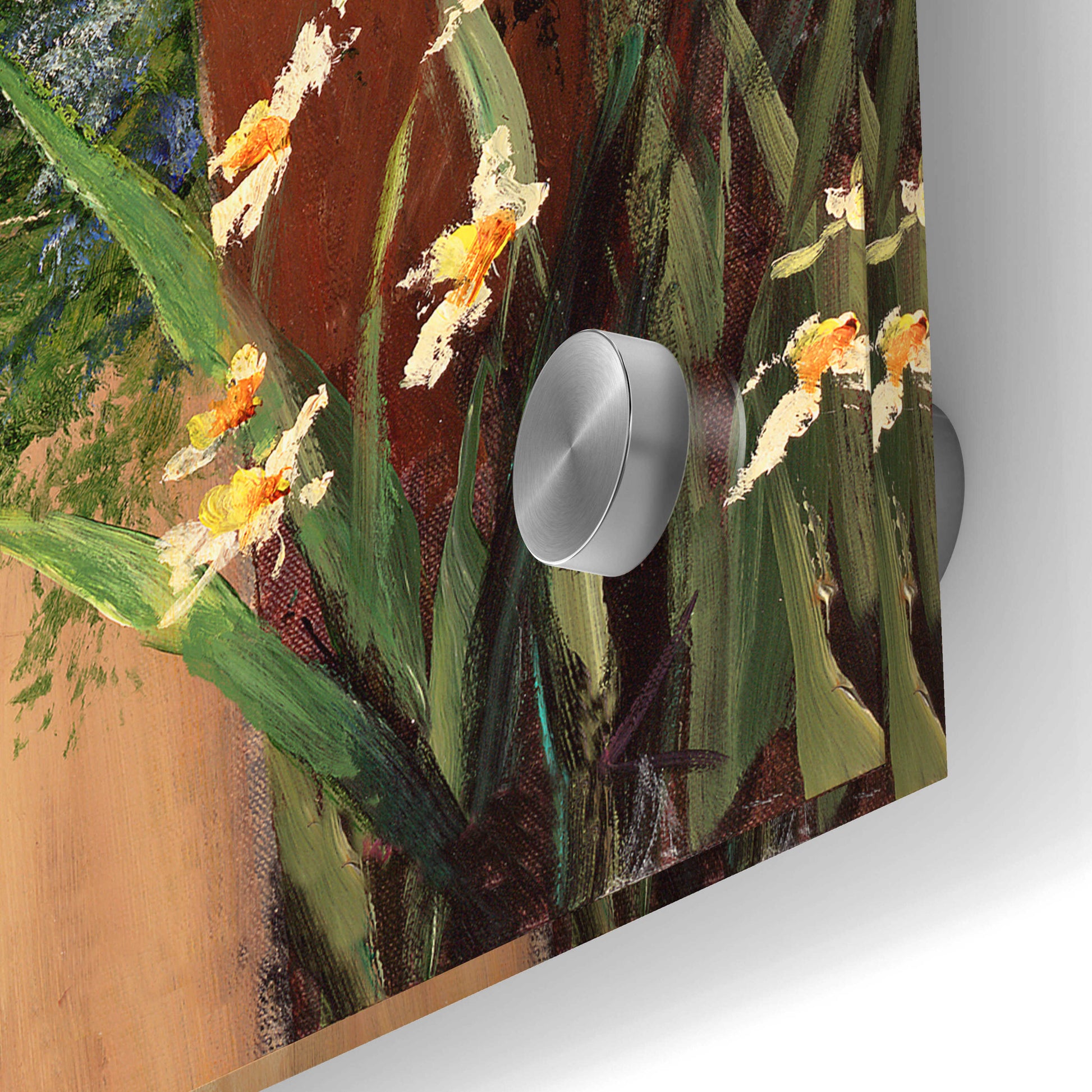 Epic Art 'Flower Pots Left' by Art Fronckowiak, Acrylic Glass Wall Art,24x24