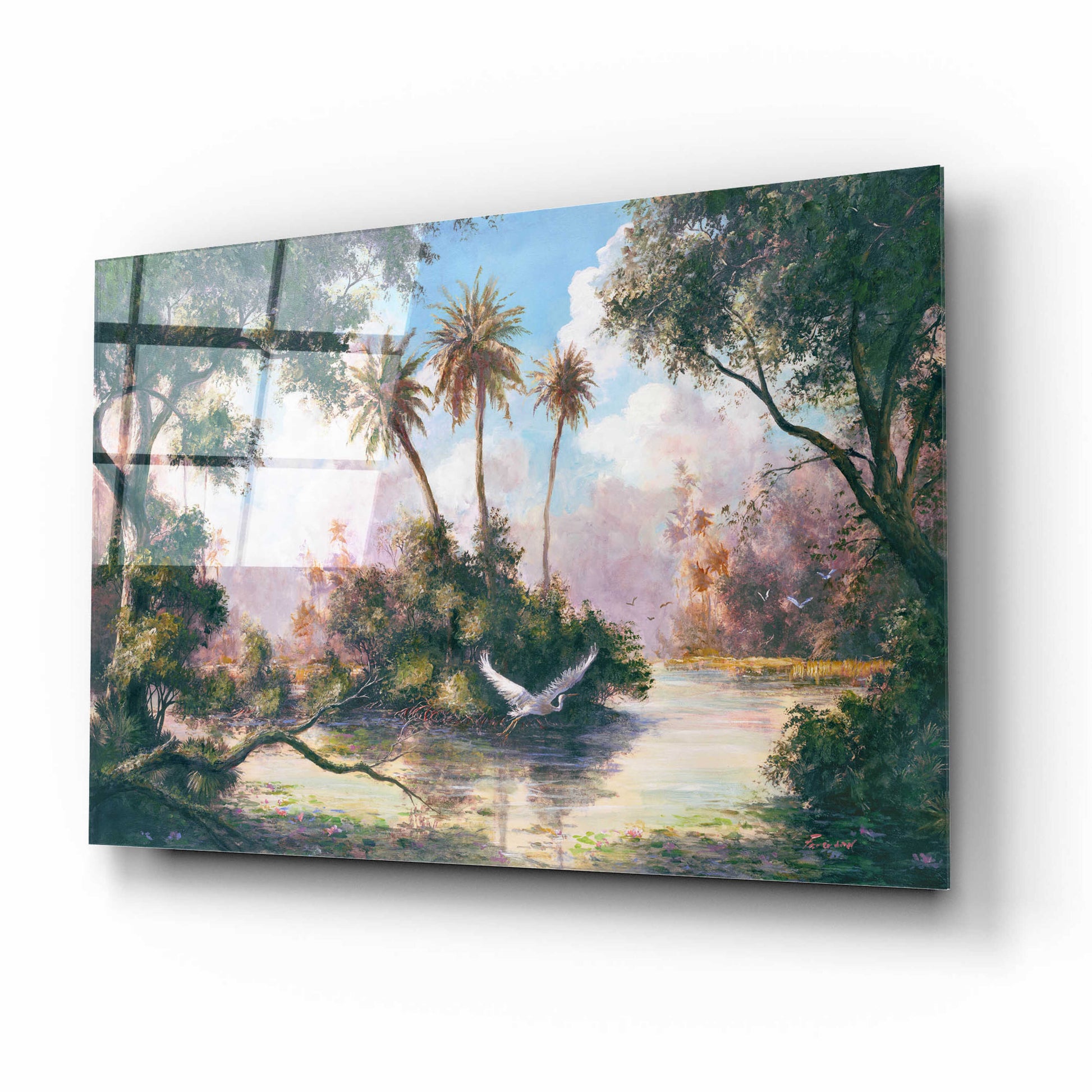 Epic Art 'Glades Hammock' by Art Fronckowiak, Acrylic Glass Wall Art,16x12