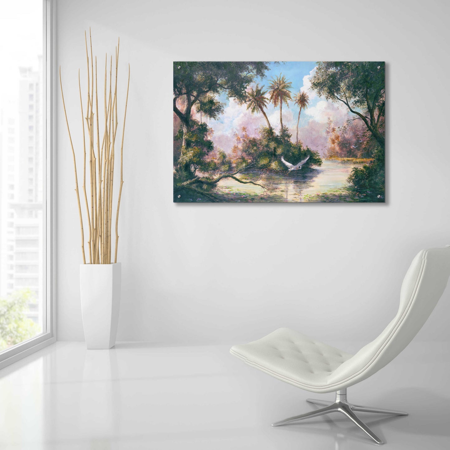 Epic Art 'Glades Hammock' by Art Fronckowiak, Acrylic Glass Wall Art,36x24